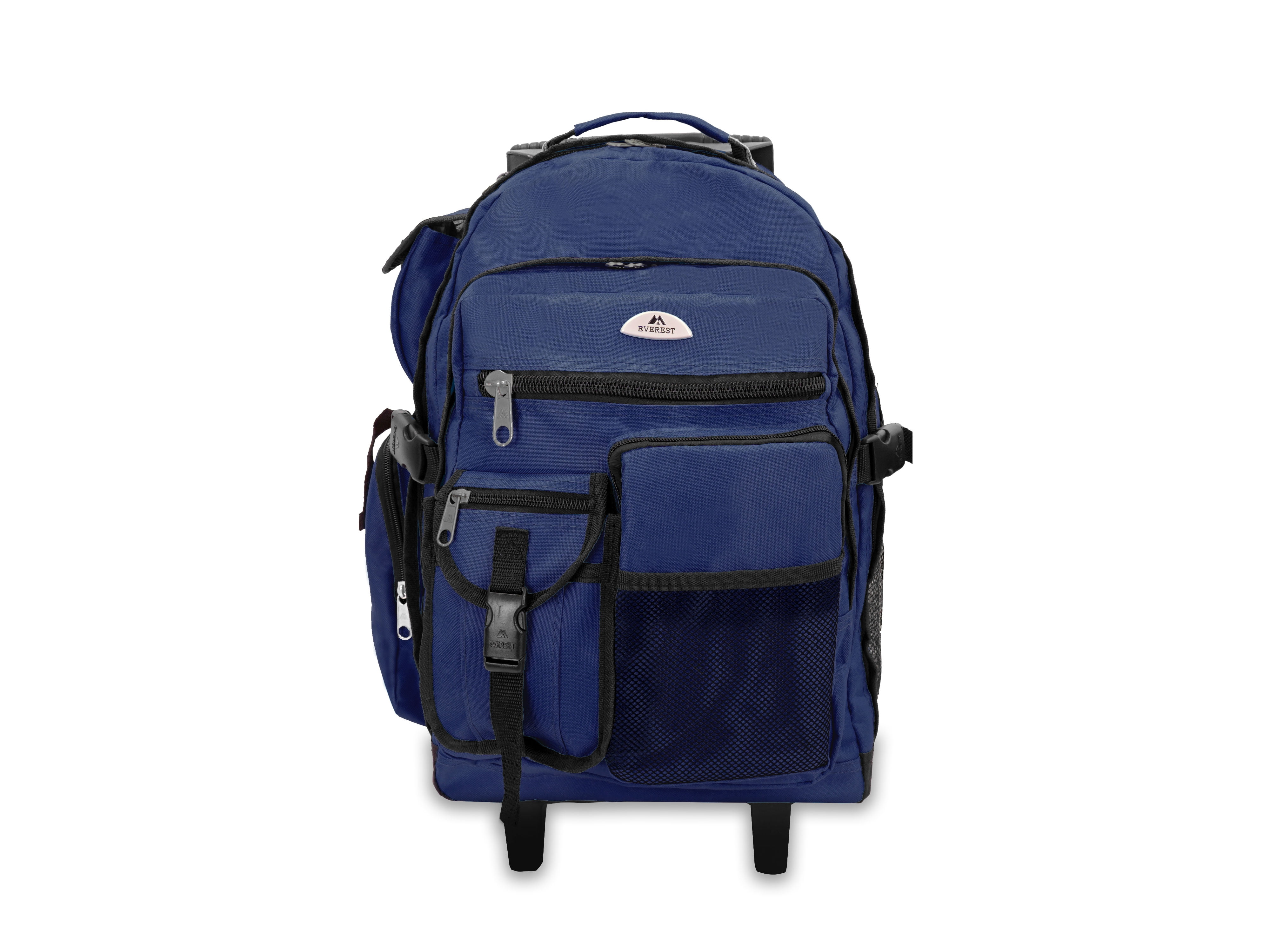 Everest Unisex Deluxe Backpack On Wheels 13.5"x 21"x 12" Navy