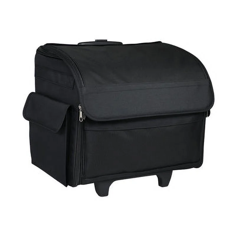 Everything Mary Sewing Tote: Premium Polyester, Universal Fit, Portable with Dual Wheels - Black