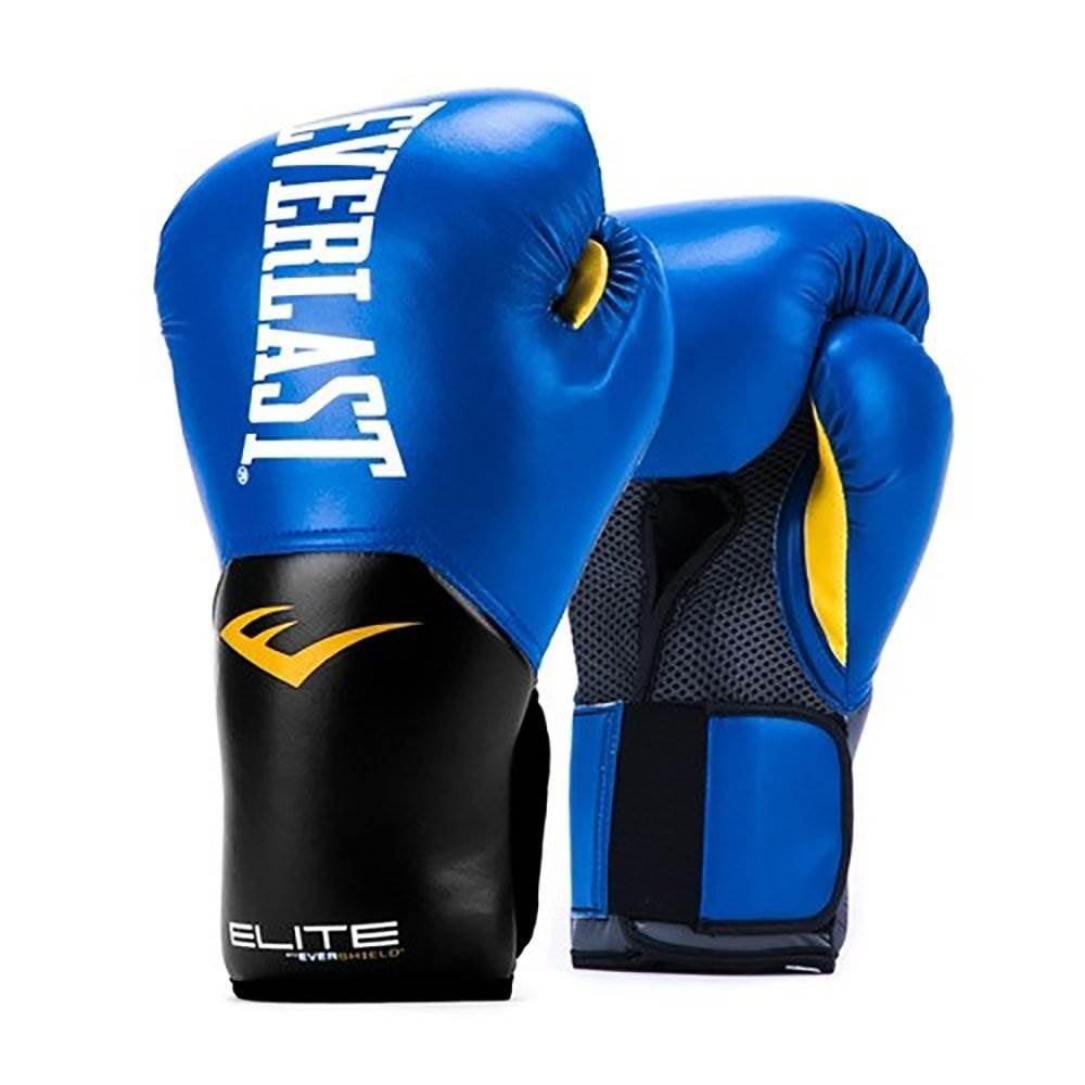 Everlast Pro Style Elite Workout Training Boxing Gloves, 12 Ounces, Blue