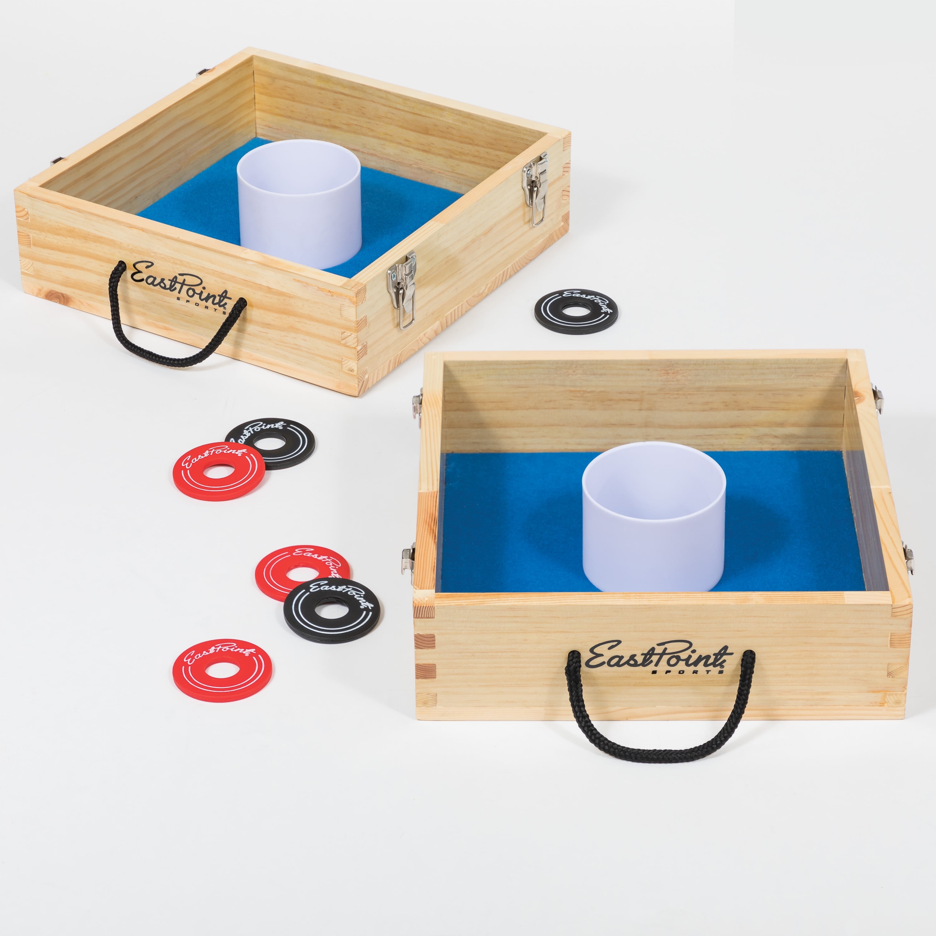 EastPoint Sports Solid Wood Washer Toss Set - Includes 6 Washers