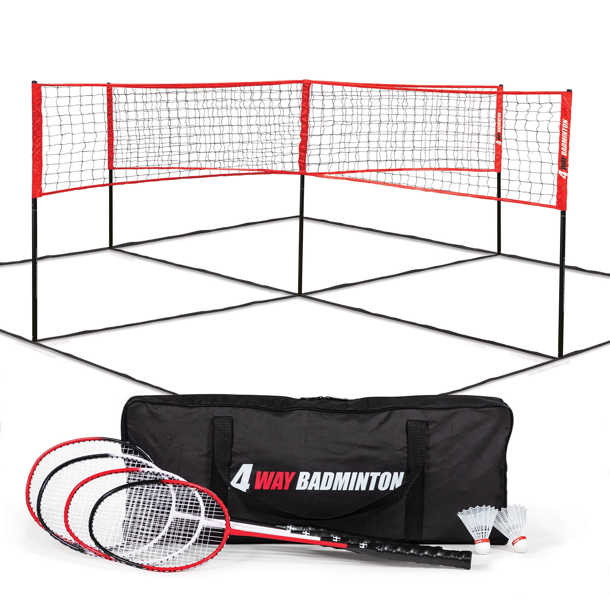 EastPoint Sports 14' x 14' 4-Way Badminton Net Set