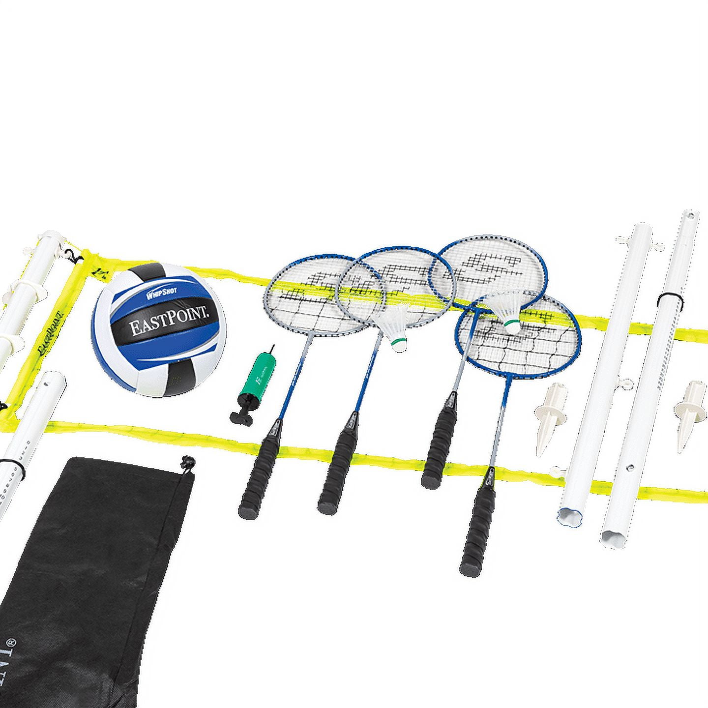 EastPoint Sports 2-in-1 Premium Volleyball and Badminton Net Set
