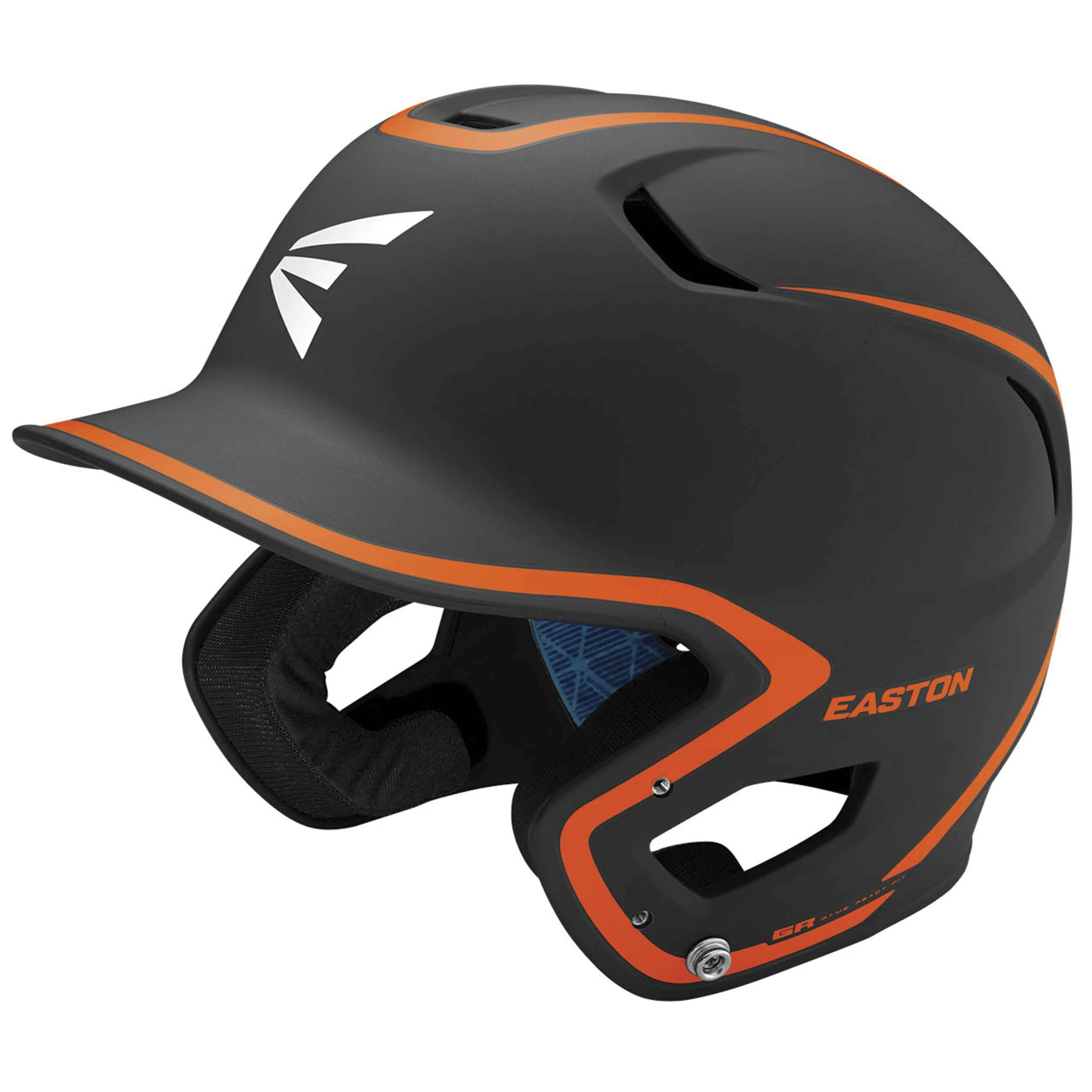 Easton Z5 2.0 Matte Two-Tone Batting Helmet - Junior | Black/Orange | Junior