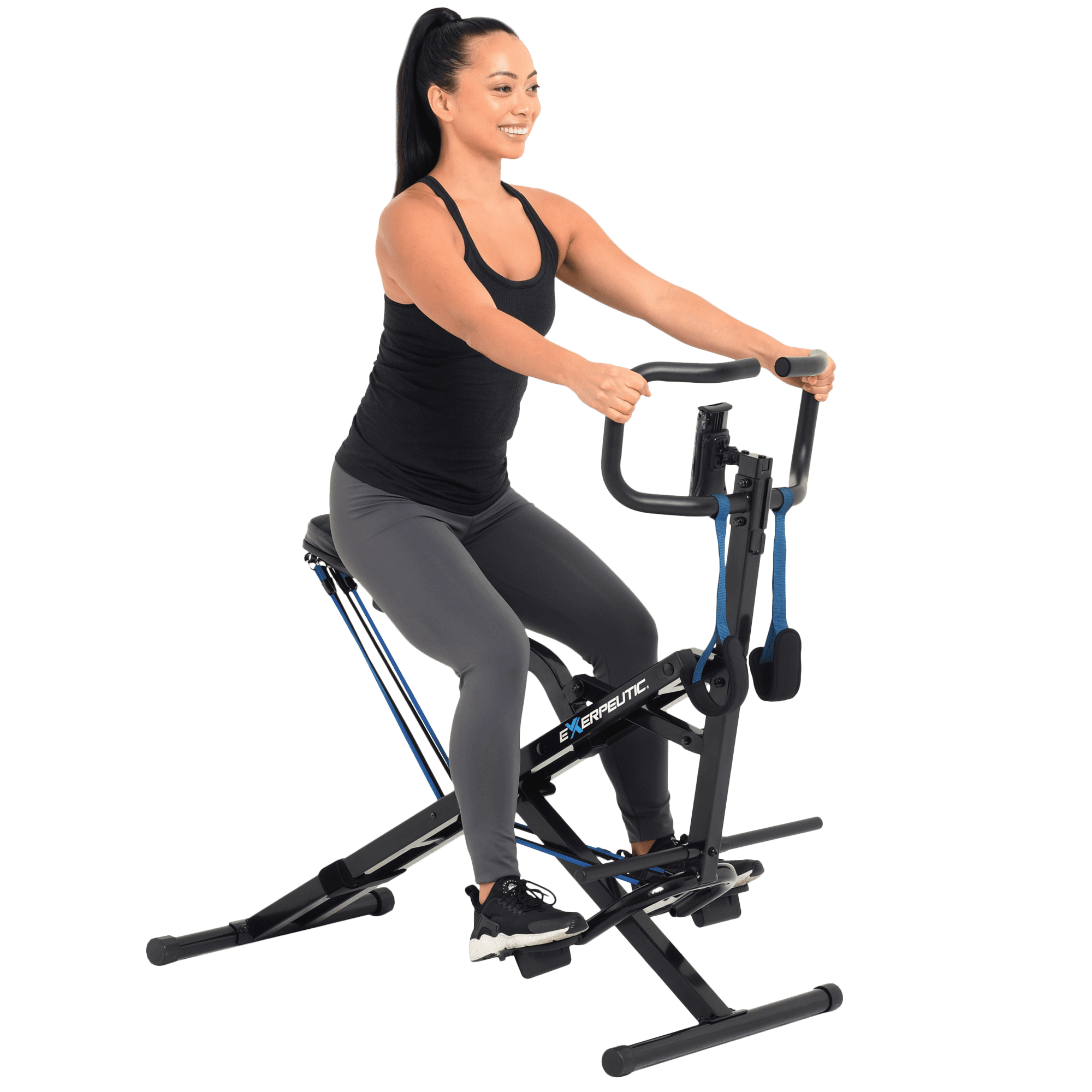 Exerpeutic Tug-N-Tight Rowing Machine Exercise Bike