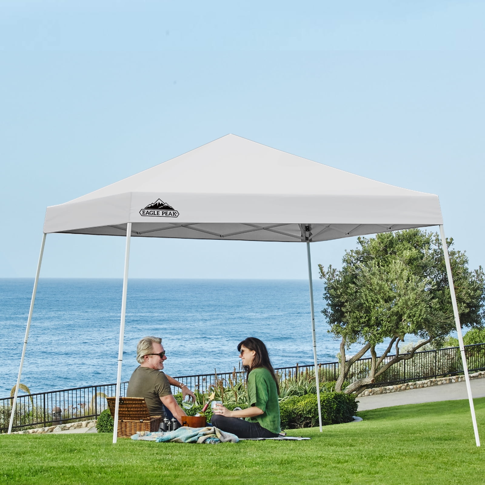 EAGLE PEAK 10’ x 10’ Outdoor Canopies Easy One Person Setup, UV Protected, Water Resistant