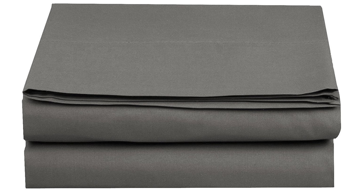 Elegant Comfort Set of 4 Flat Sheet Polyester King Gray 1500 Thread Count