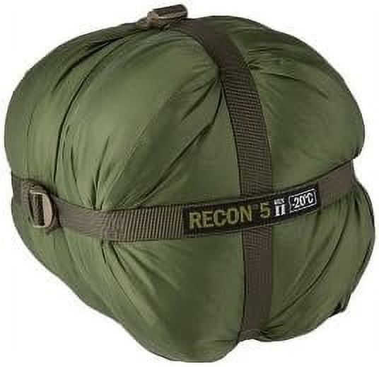 Elite Survival Systems Recon 5 -4 F Mummy Sleeping Bag, Olive Drab