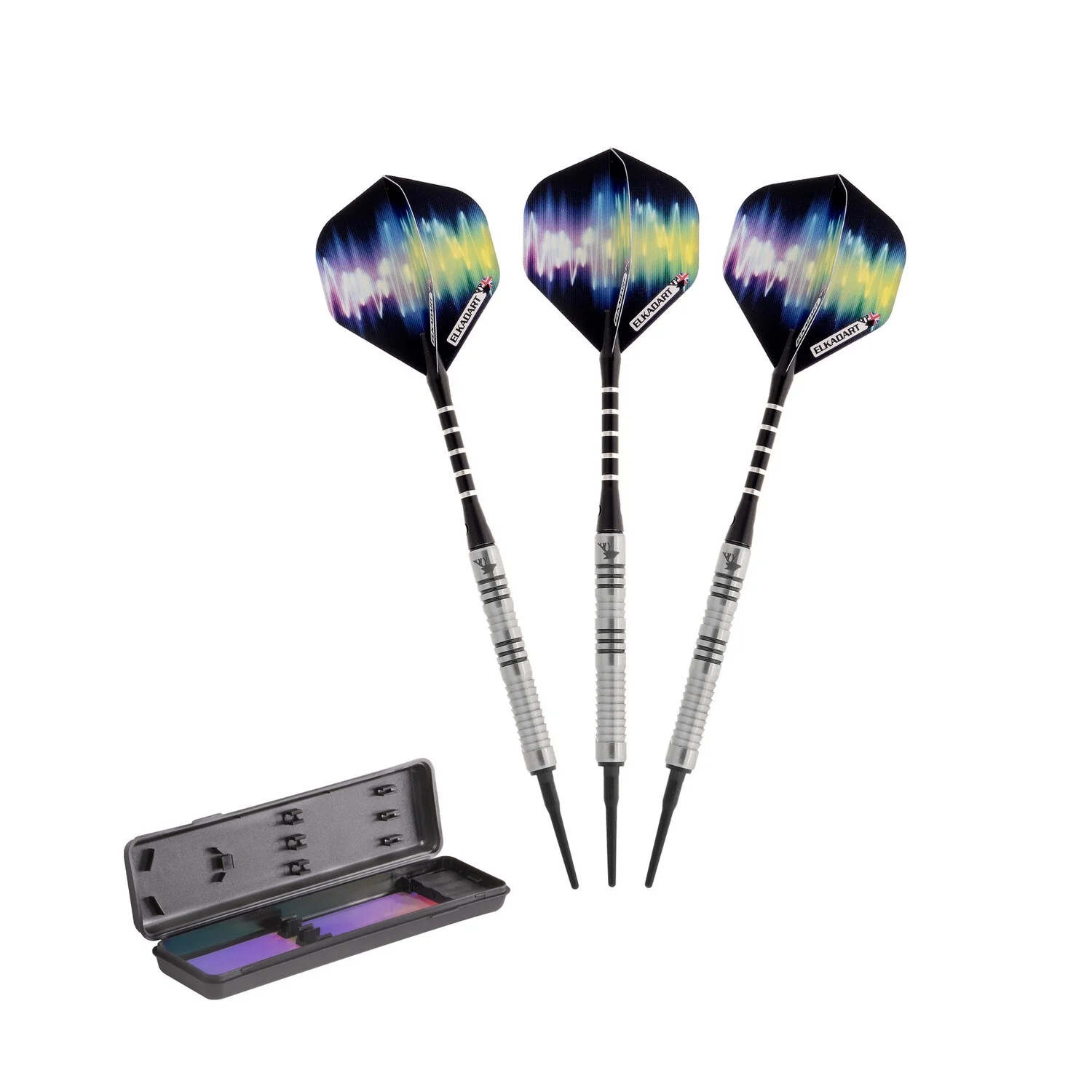 Elkadart Ultra Sonic 80% Tungsten Professional Soft Tip Dart Set, 16 Grams
