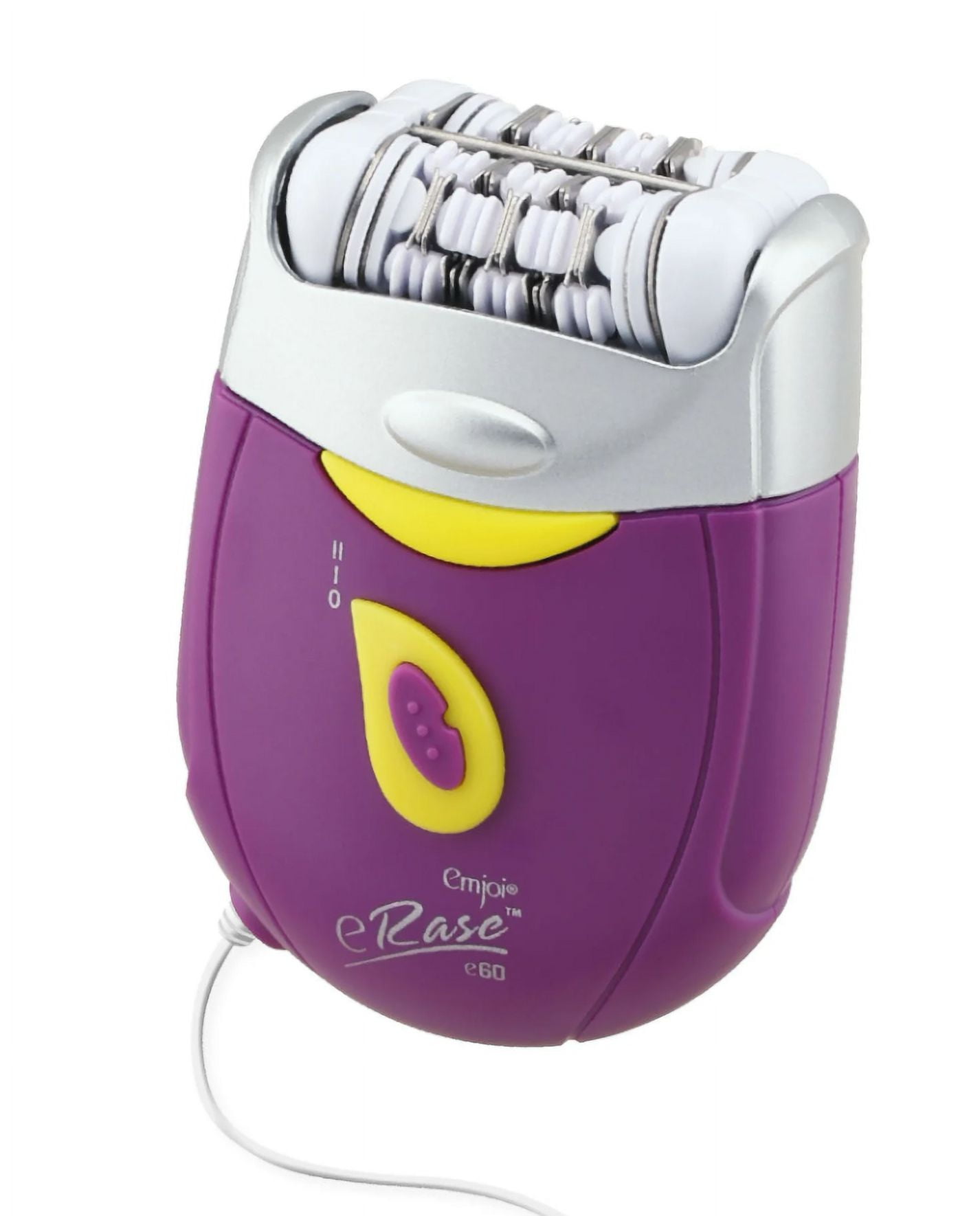 Emjoi eRase 60-Disc Precision Hair Removal Epilator (Purple/Yellow) AP-14EPY
