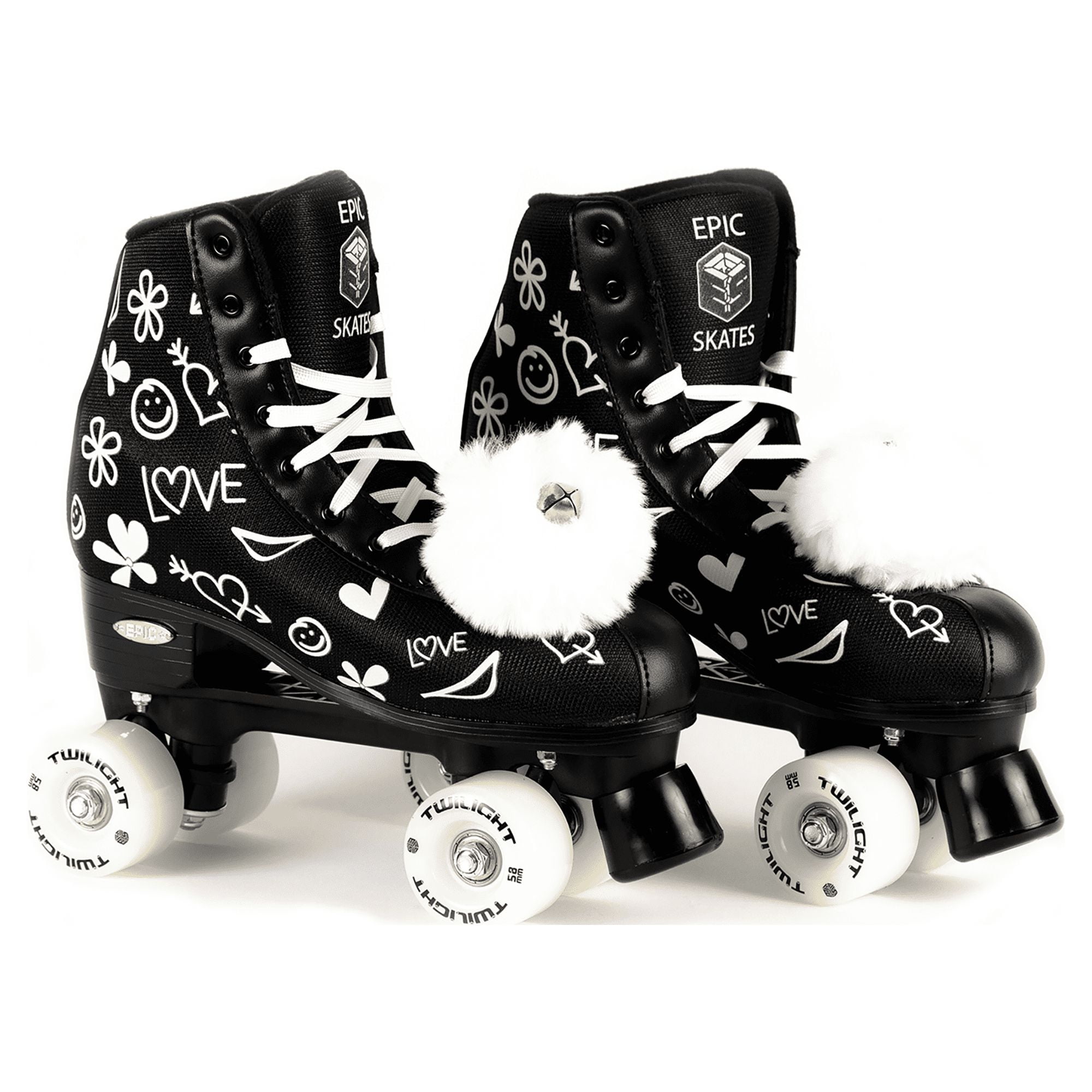 Epic Skates Luv Quad Roller Skates - Youth 6