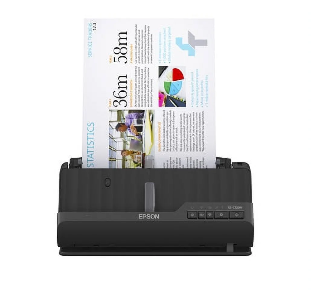Epson WorkForce ES-C320W Wireless Compact Desktop Document Scanner with 2-Sided Scanning and Auto Document Feeder (ADF) for PC and Mac
