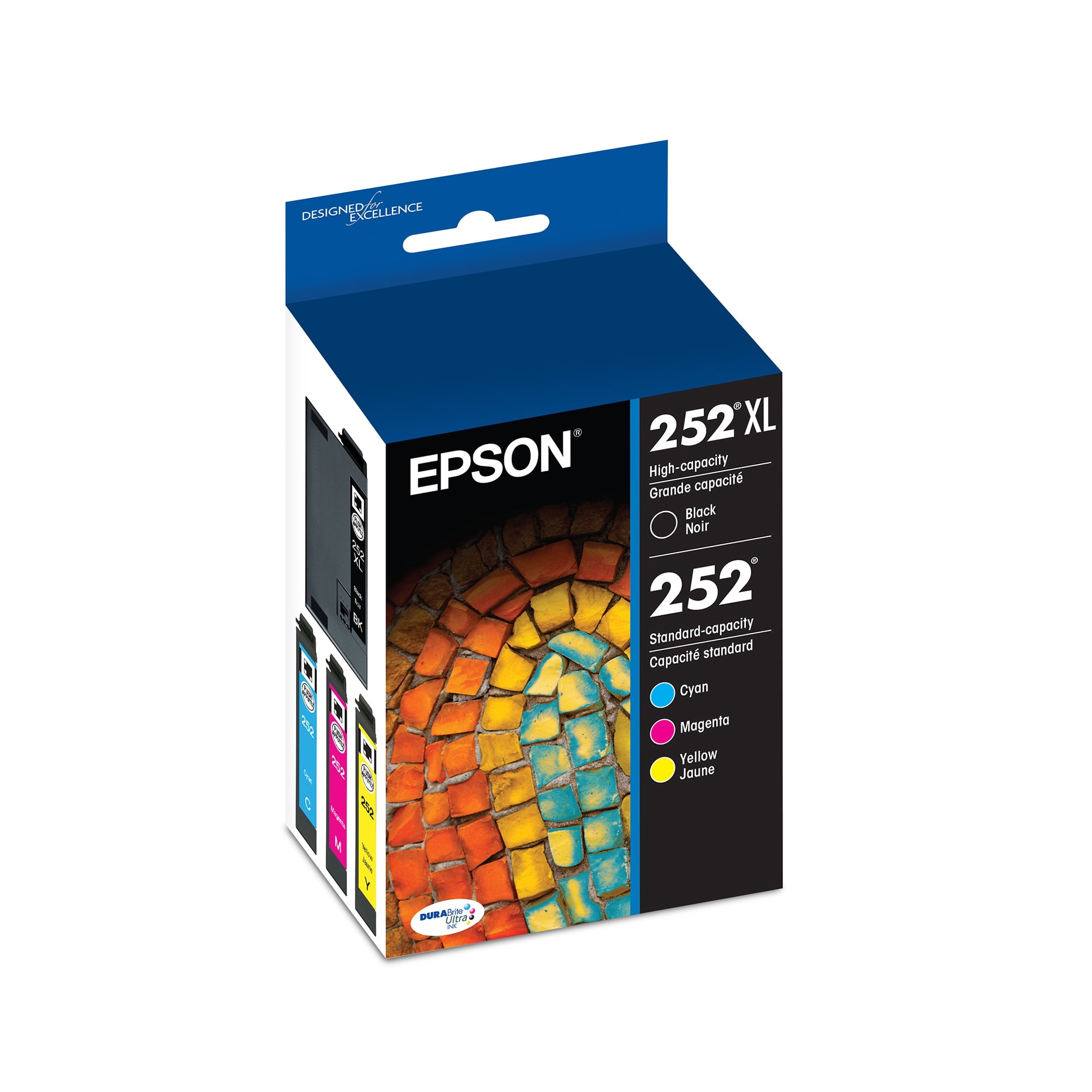 Epson 252XL Black & Standard-capacity Color Combo Pack Ink Cartridge