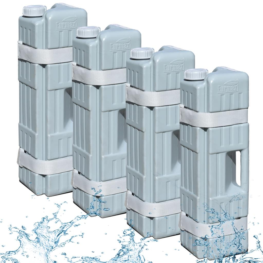 Eurmax Canopy 124 lbs. Gray Water Container Outdoor Canopy Weights Set of 4