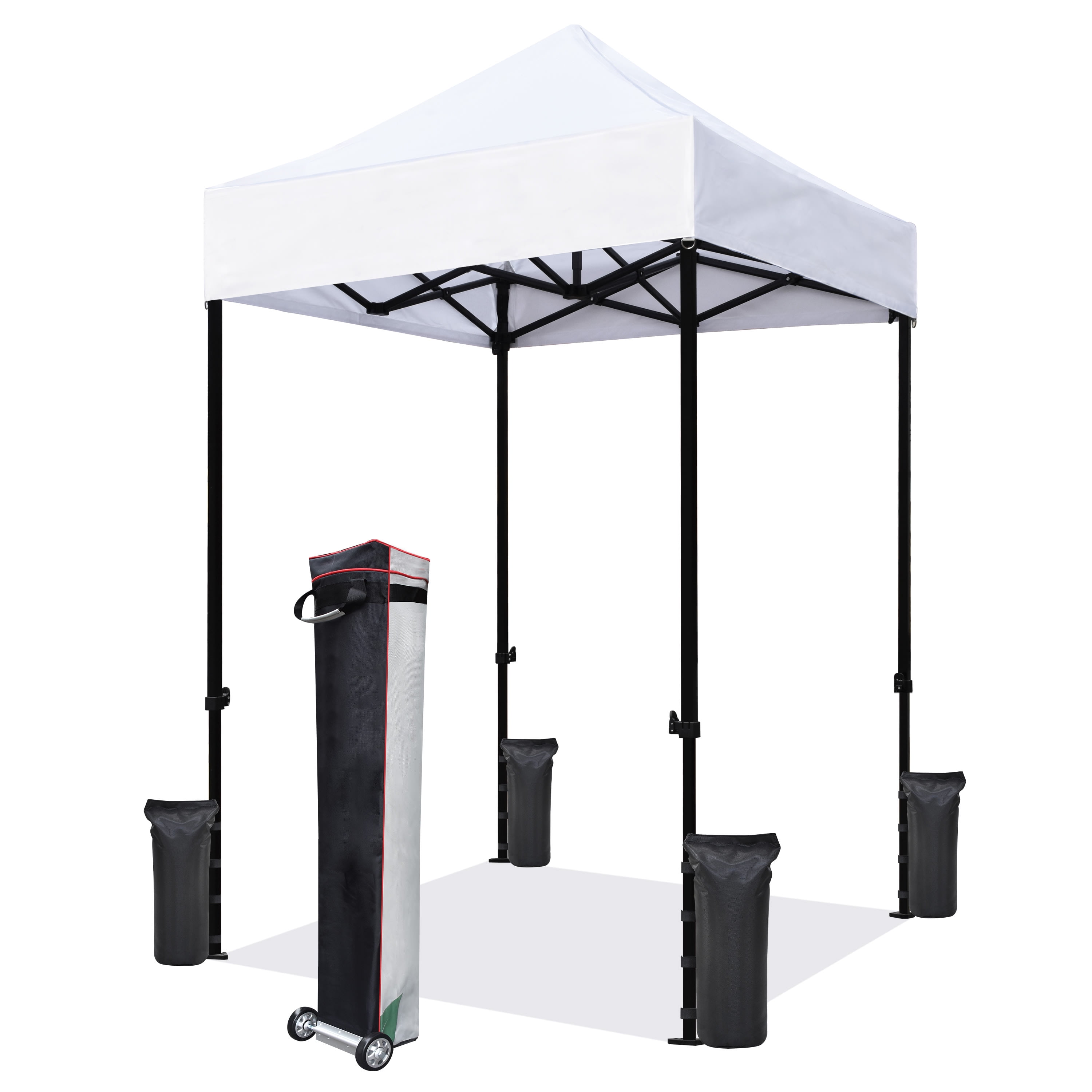 Eurmax 5x5 Pop up Canopy Outdoor Heavy Duty Tent,White