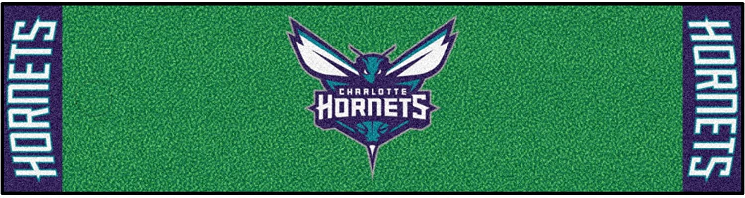 FANMATS NBA Putting Green Mat Charlotte Bobcats 18 Inch x 72 Inch Team Color