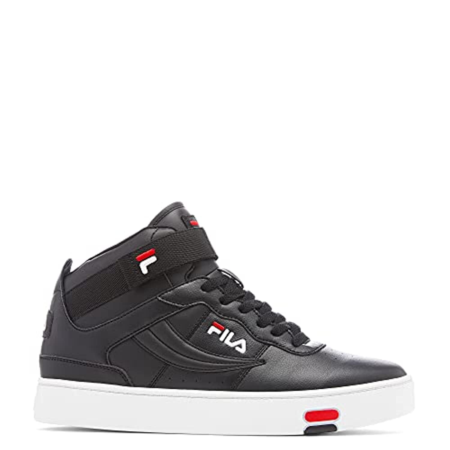 Fila Men's V-10 LUX Sneaker, Black RED/White, 11.5