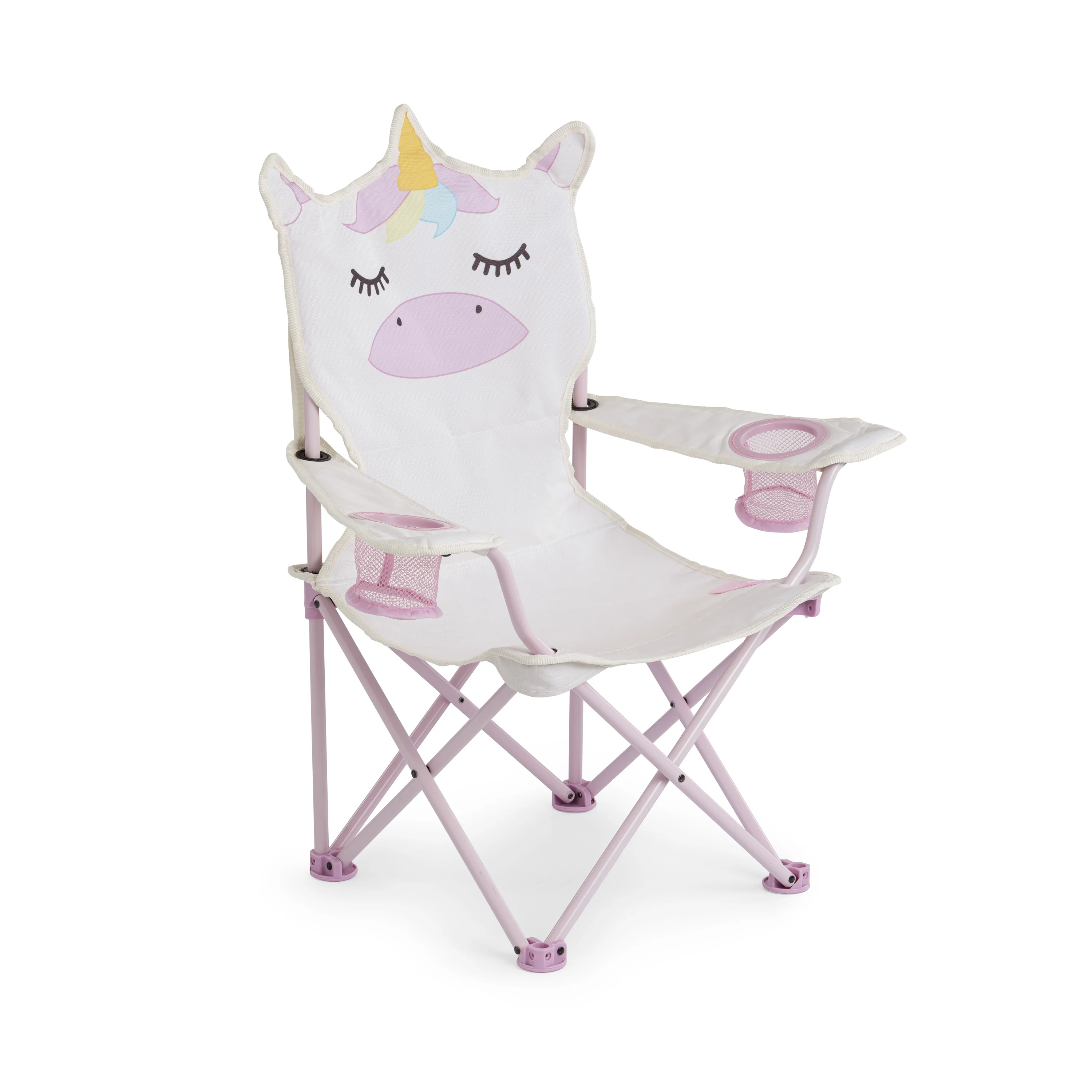 Firefly! Outdoor Gear Sparkle the Unicorn Kid's Camping Chair - Pink, Off-White Color