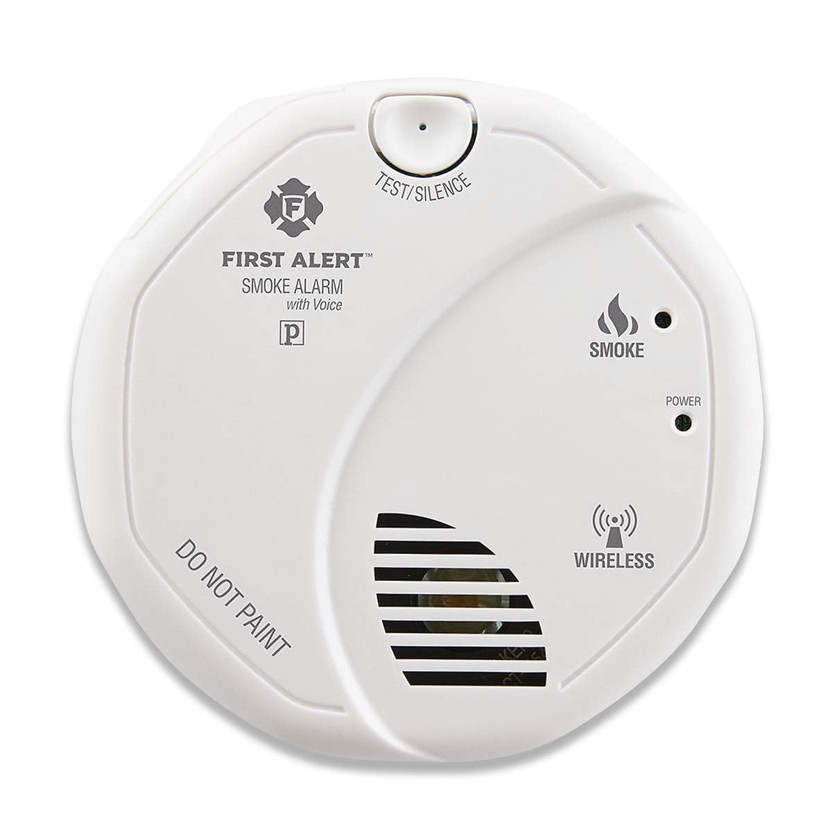 First Alert SA511CN2-3ST Interconnected Wireless Smoke Alarm with Voice Location, Battery Operated, 2-Pack