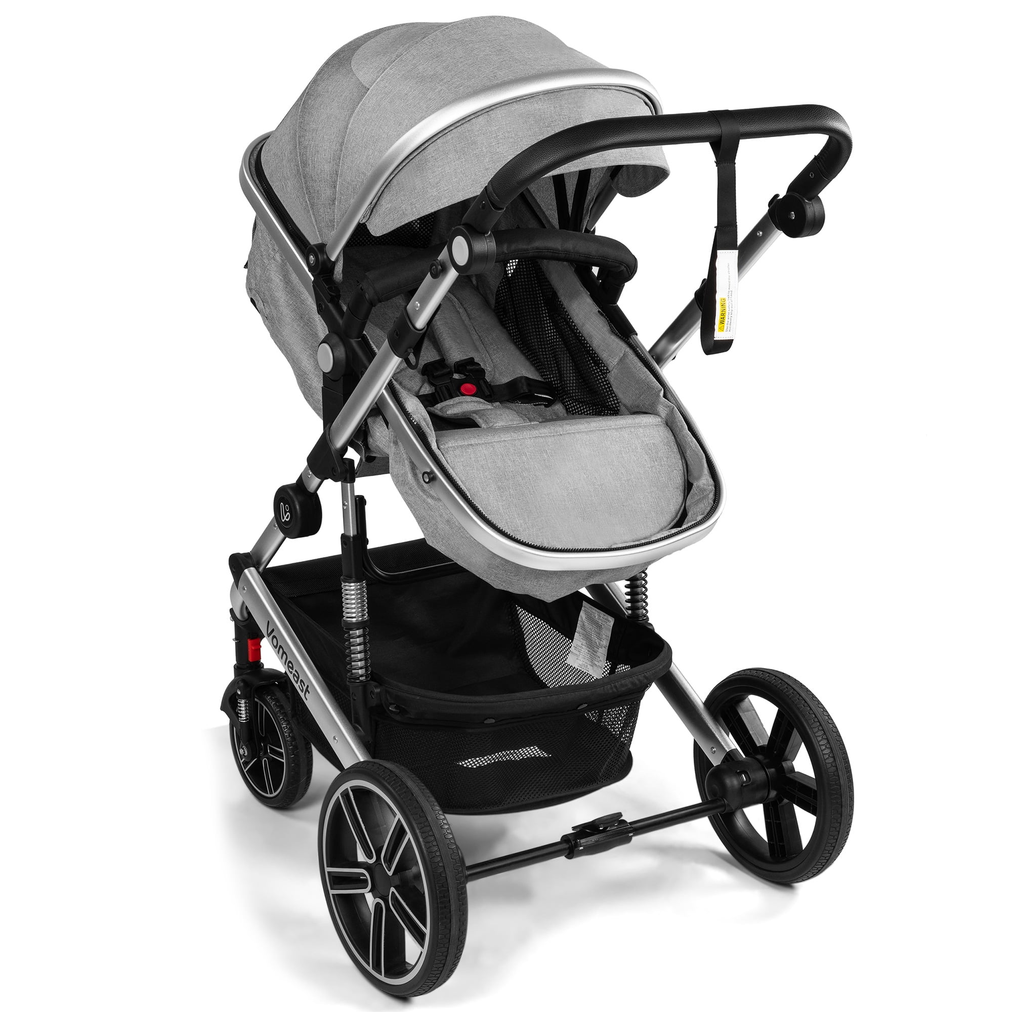 Tripland Heavy Duty Folding Baby Stroller, Multipurpose Collapsible Baby Stroller with Openable Tailgate for Beach Camping Picnic Garden Grocery Shopping Laundry (Black & Blue)