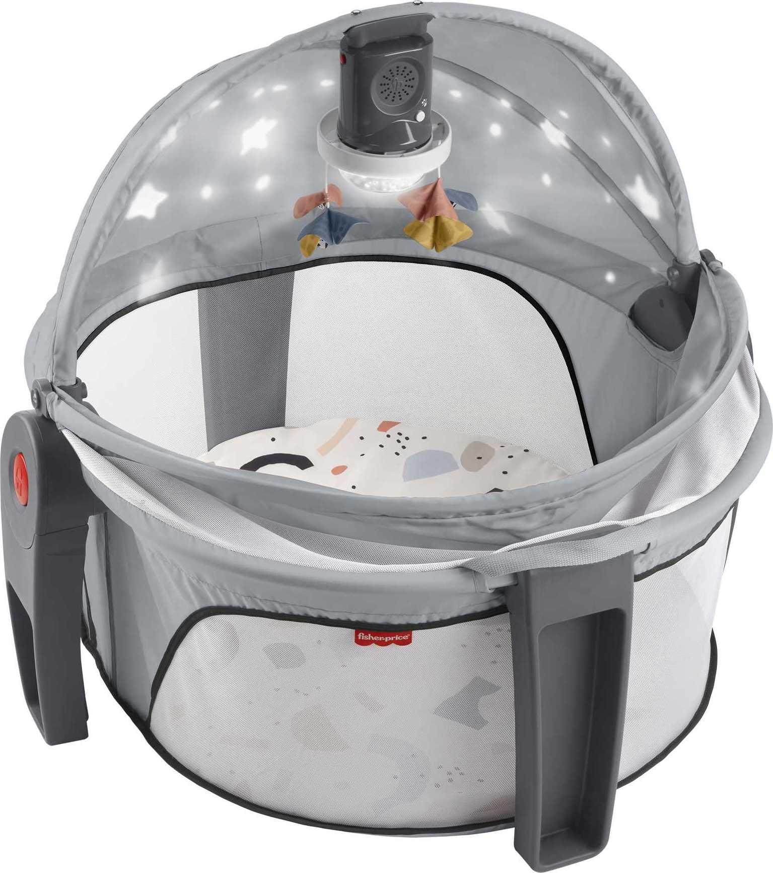 Fisher-Price Deluxe on-the-go Projection Dome Portable Bassinet and Infant Play Space, Unisex