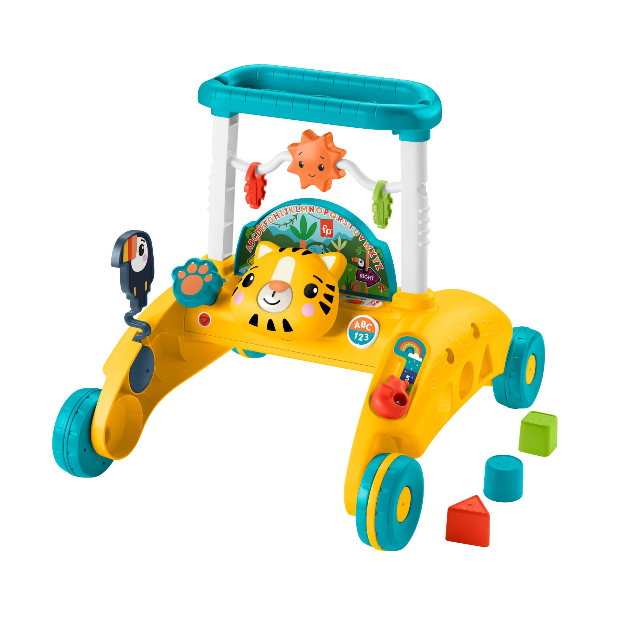 Fisher-Price 2-Sided Steady Speed Tiger Walker Electronic Learning Toy for Infant & Toddler
