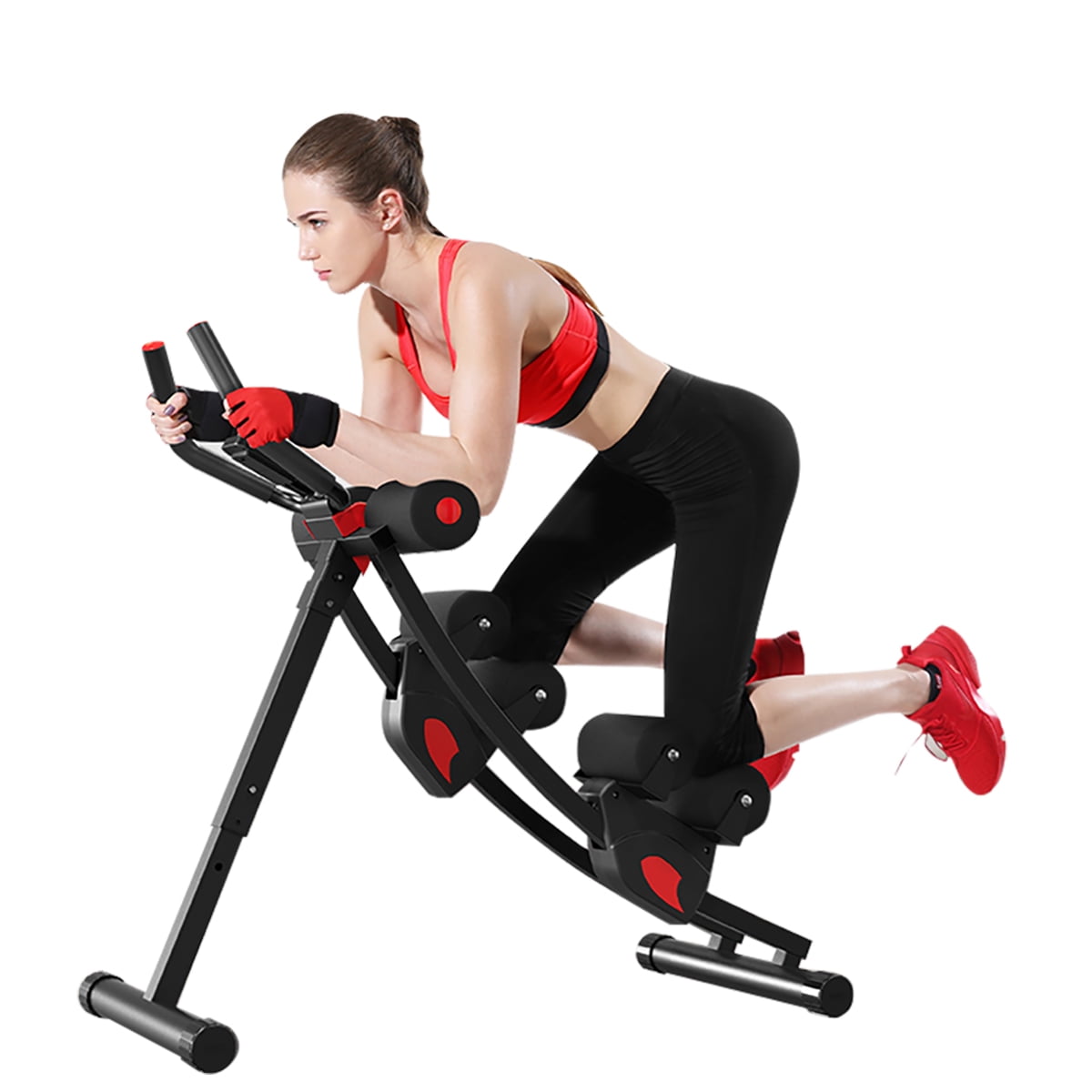 Fitlaya Fitness ab Machine, ab Workout Equipment for Home Gym, Height Adjustable ab Trainer, Foldable Fitness Equipment.