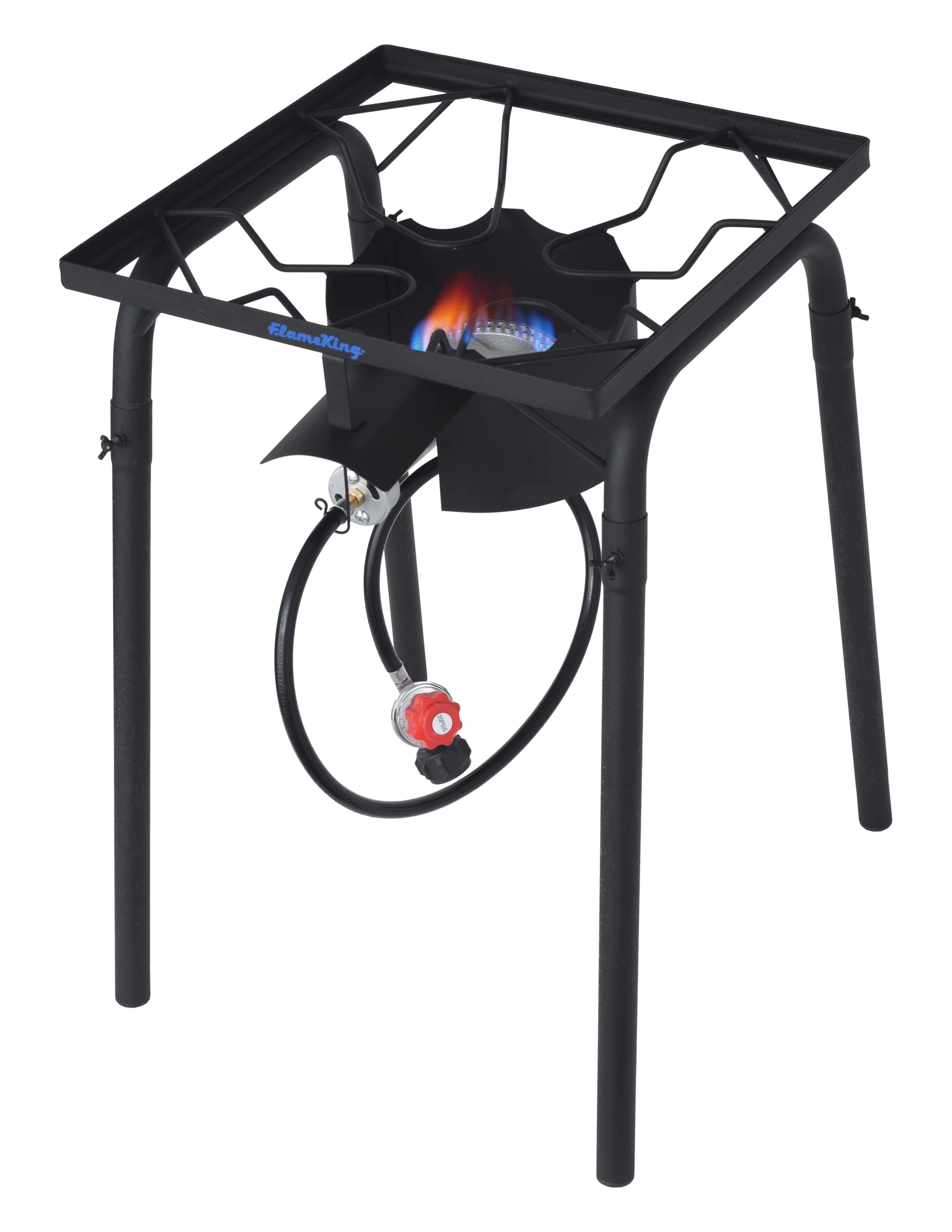 Flame King Heavy Duty 100K BTU Turkey Fryer Single Propane Burner Bayou Cooker Outdoor Stove