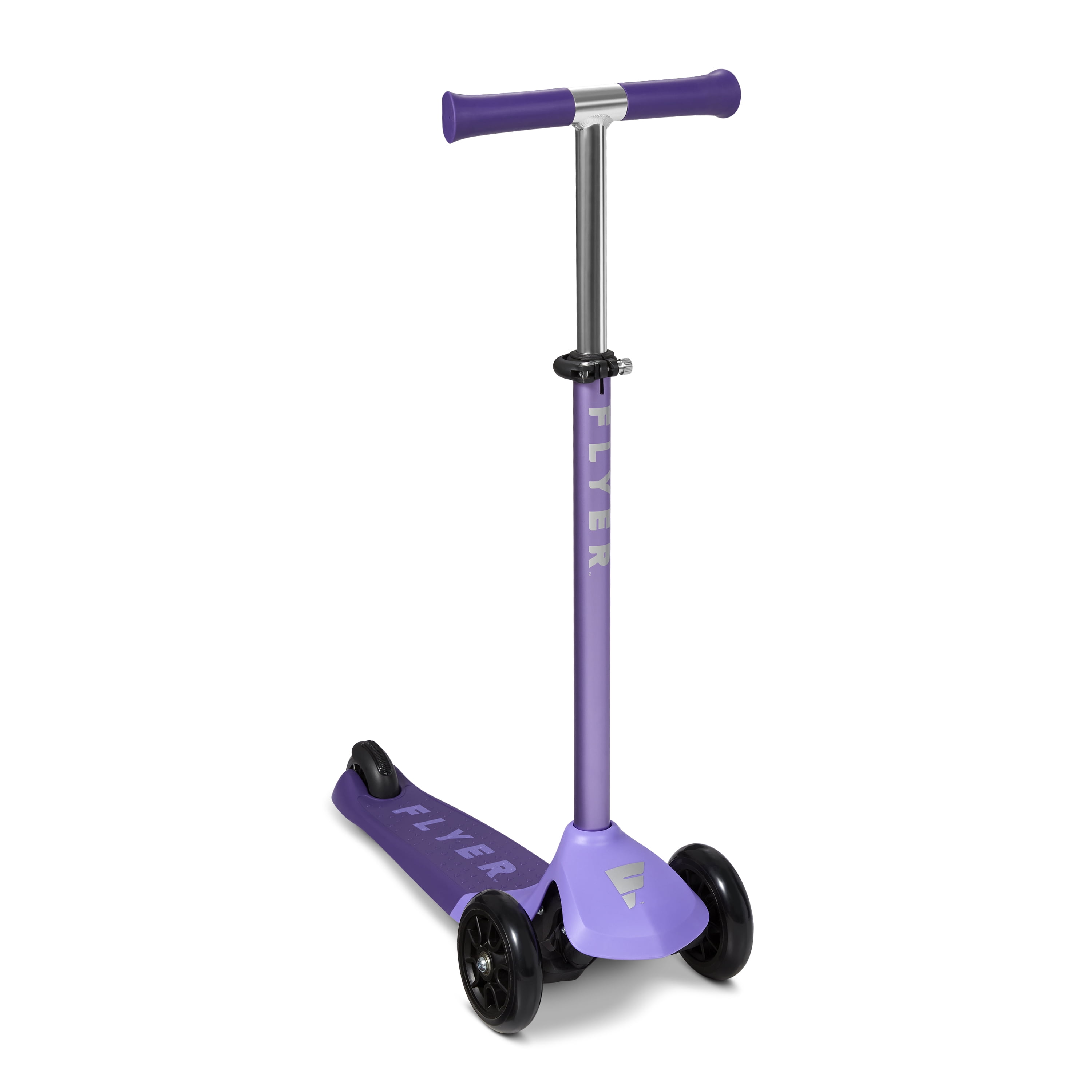 Flyer by Radio Flyer, Glider Pro 3-Wheel Scooter for Kids 6+, Purple