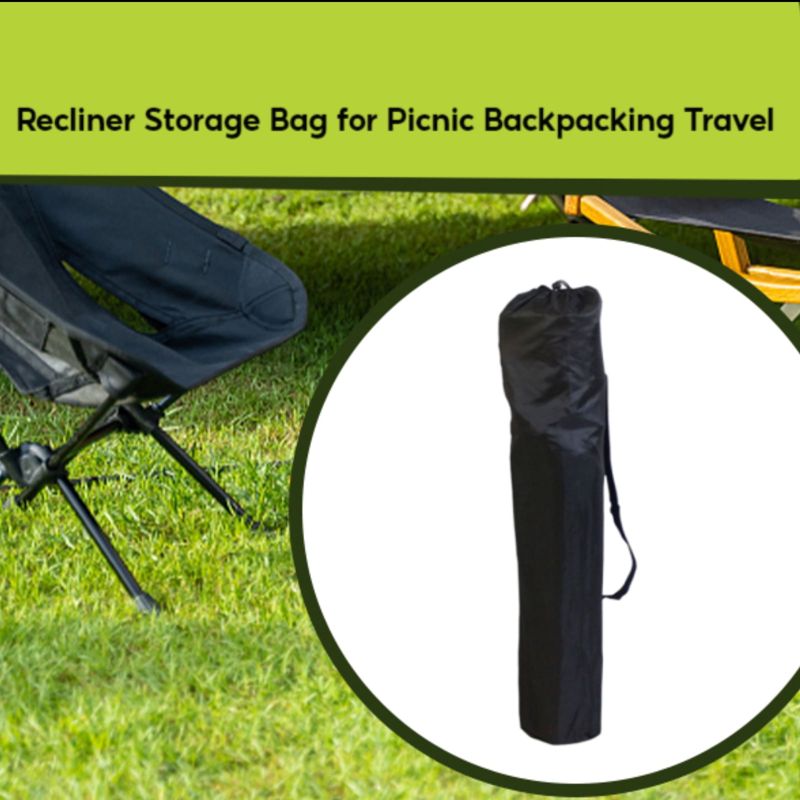 Foldable Chair Carrying Bag, Camp Chair Replacement Bag, Large Capacity Container Case Storage Bag Pouch for Hiking, Folding Chairs ,Traveling