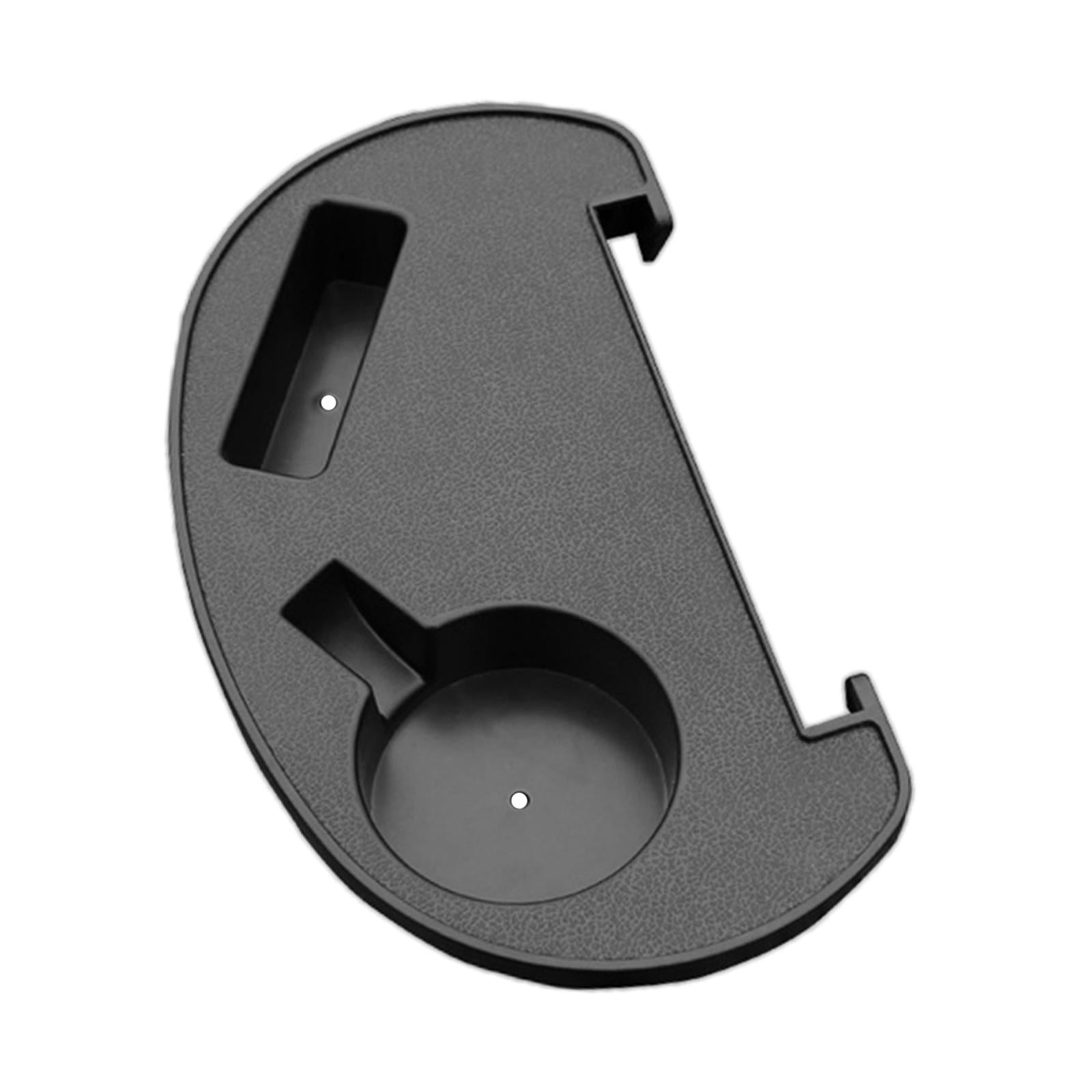 Foldable Reclining Chair Clip on Side Table Cup Drink Lounger Tray Clipfor Outdoor Fishing Camping Beach Camping Equipment black