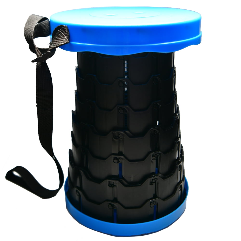 Folding Stool Portable Telescopic Chair Seat Camping Retractable Outdoor Fishing Extension Stools (color may vary)