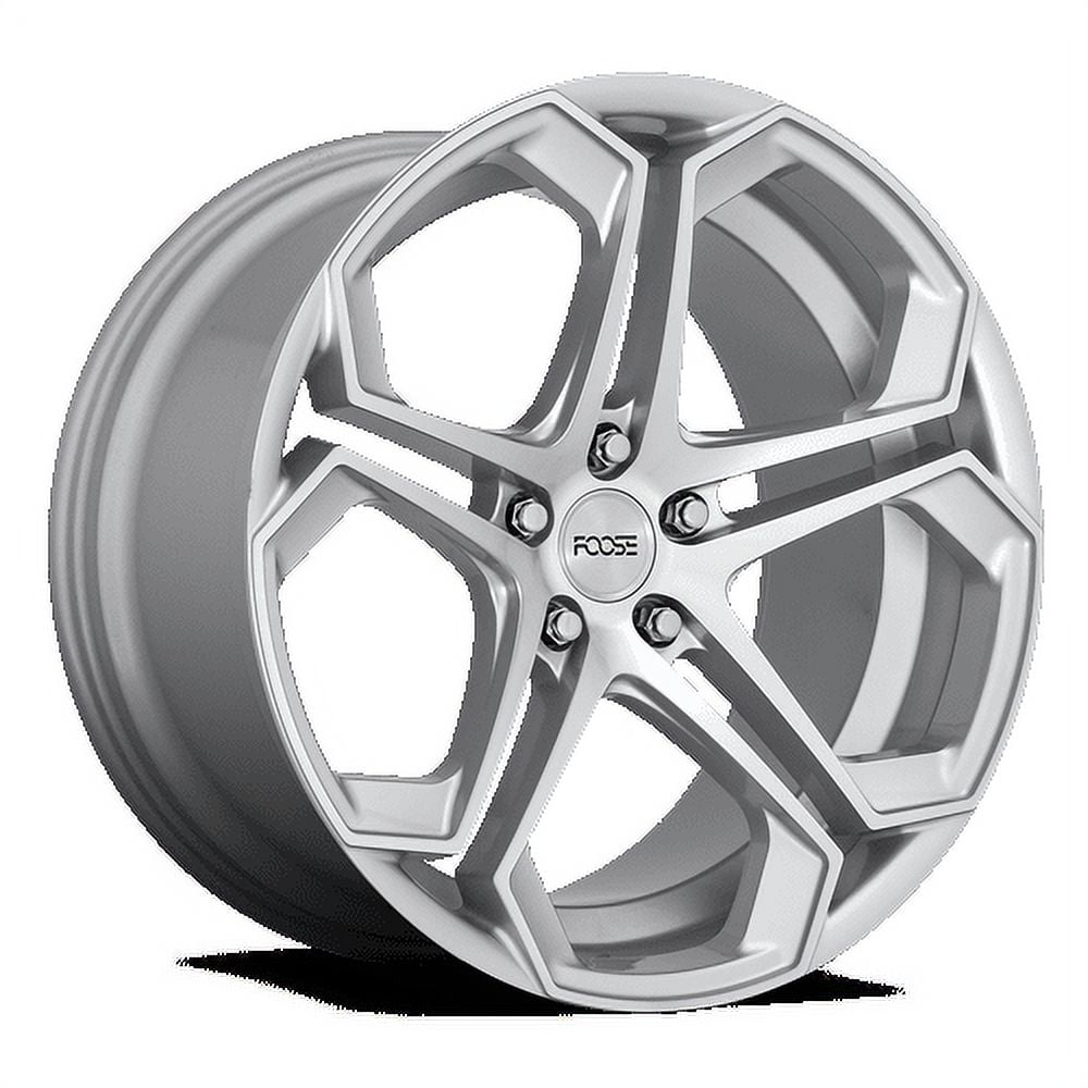 Foose 1PC Aluminum Rim F170 IMPALA 20X10.5in Gloss Silver Machined Finish, F170200565+40