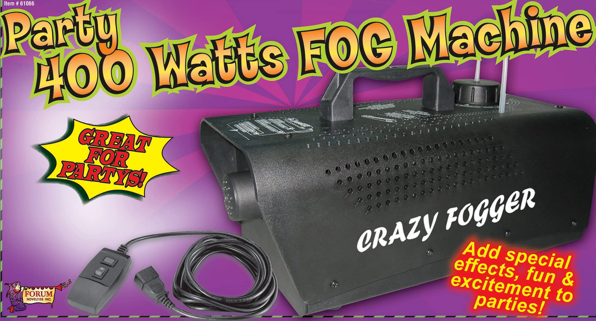 Forum Novelties Crazy Fogger Party 400-watt Fog Machine