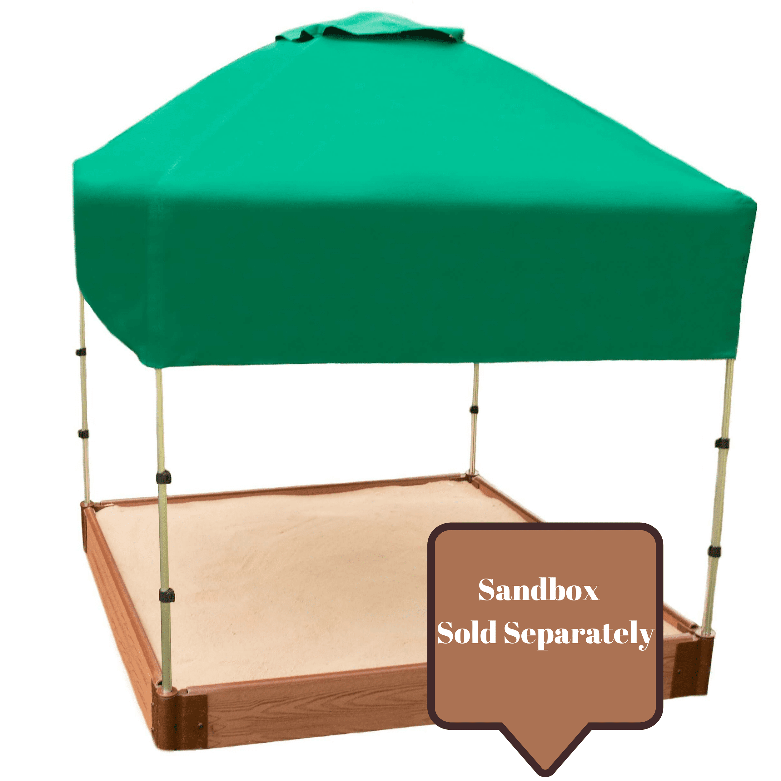 Frame It All 48in. x 48in. x 37in. Telescoping Square Sandbox Canopy/Cover