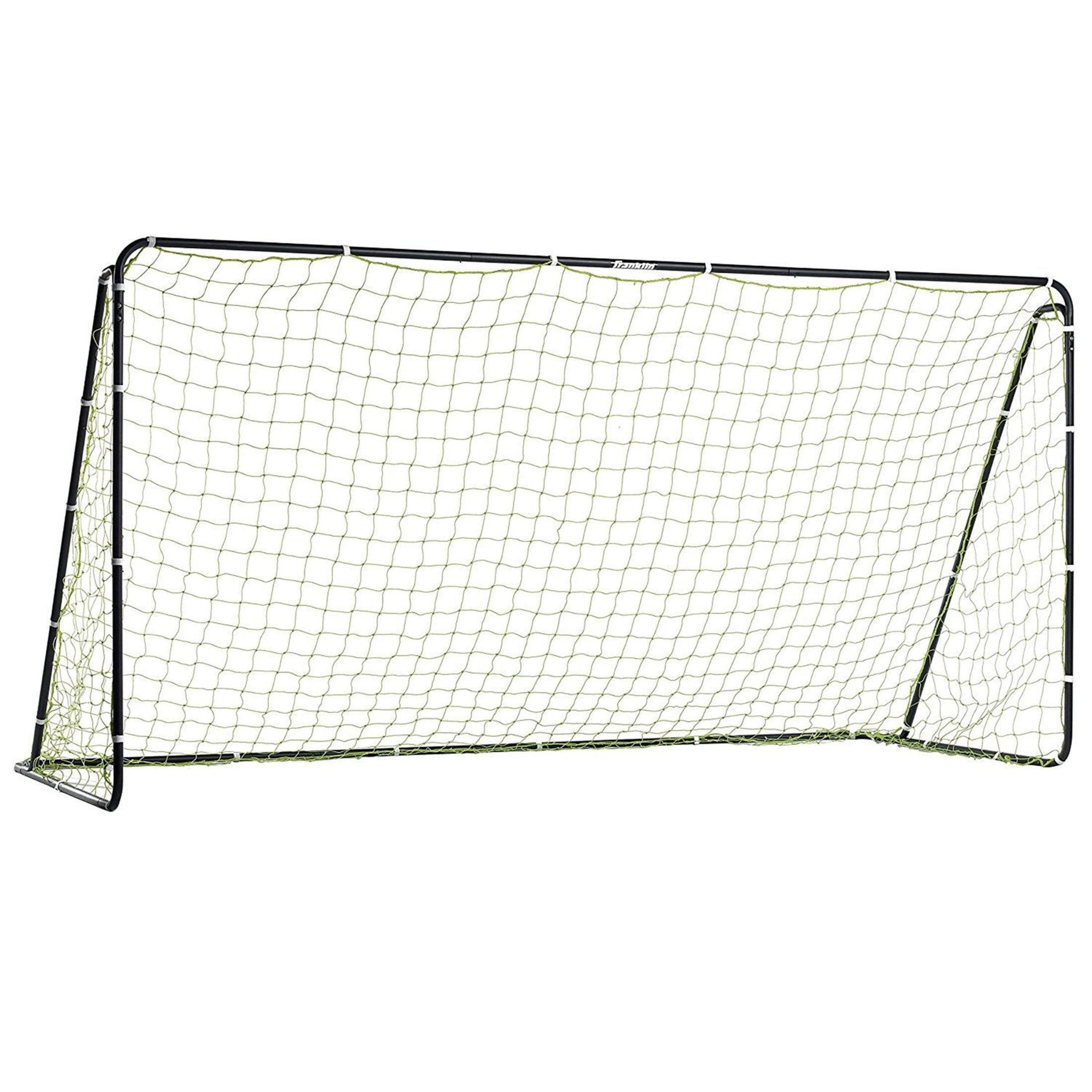 Franklin Sports Competition Soccer Goal - Steel Backyard Goal - 12' x 6' Official Size - Black