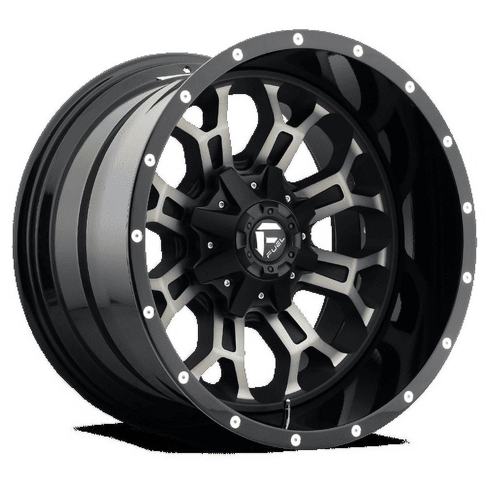 Fuel D561 Crush 17X9 6X135/6X139.7 1Et 110.1Cb Gloss Machined Double Dark Tint Wheel