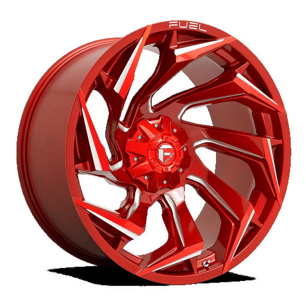 Fuel D754 Reaction 24X12 6X135/6X139.7 -44Et 125.1Cb Candy Red Milled Wheel
