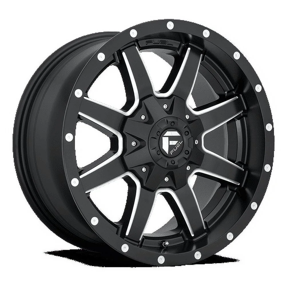 Fuel 1PC Aluminum Rim D538 MAVERICK 20X9in Matte Black Milled Finish, D53820901757