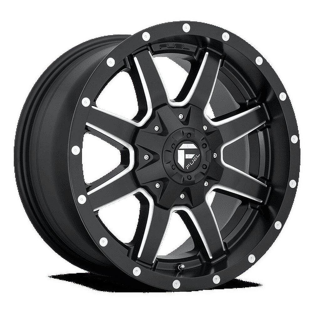 Fuel 1PC Aluminum Rim D538 MAVERICK 20X9in Matte Black Milled Finish, D53820901850