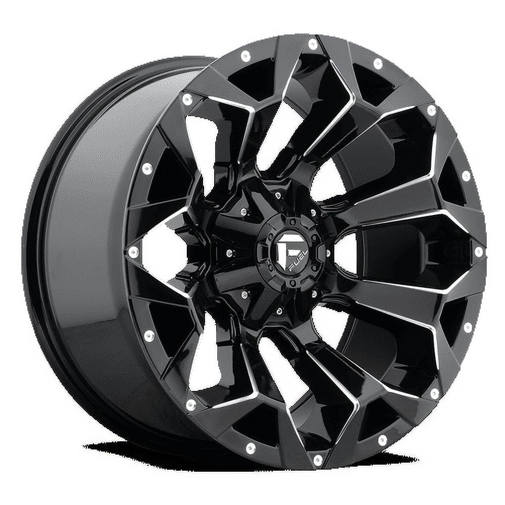 Fuel 1PC Aluminum Rim D576 ASSAULT 18X9in Gloss Black Milled Finish, D57618909850