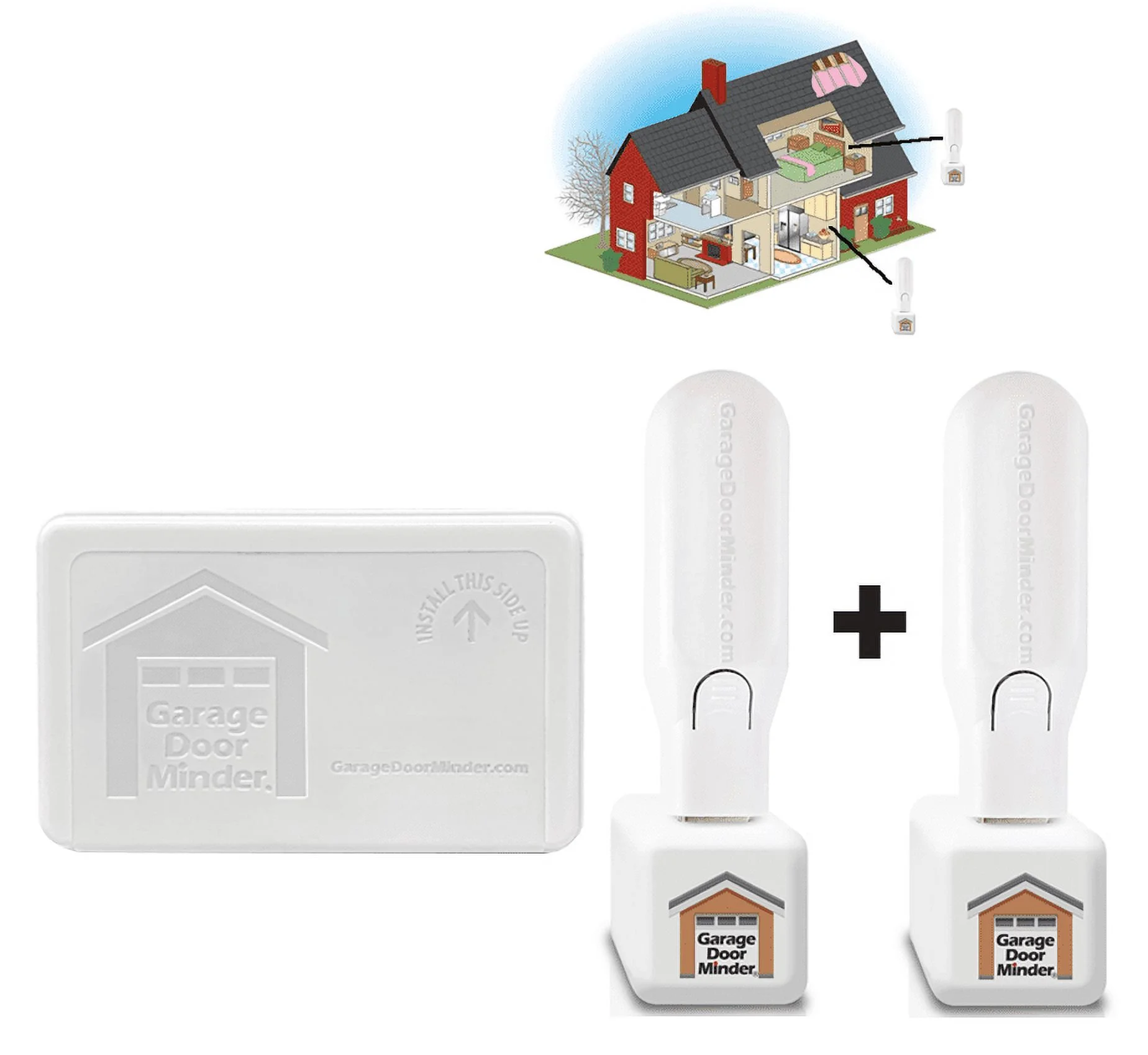 Garage Door Minder™ Combo-Set Comes with Extra Light Stick Receiver