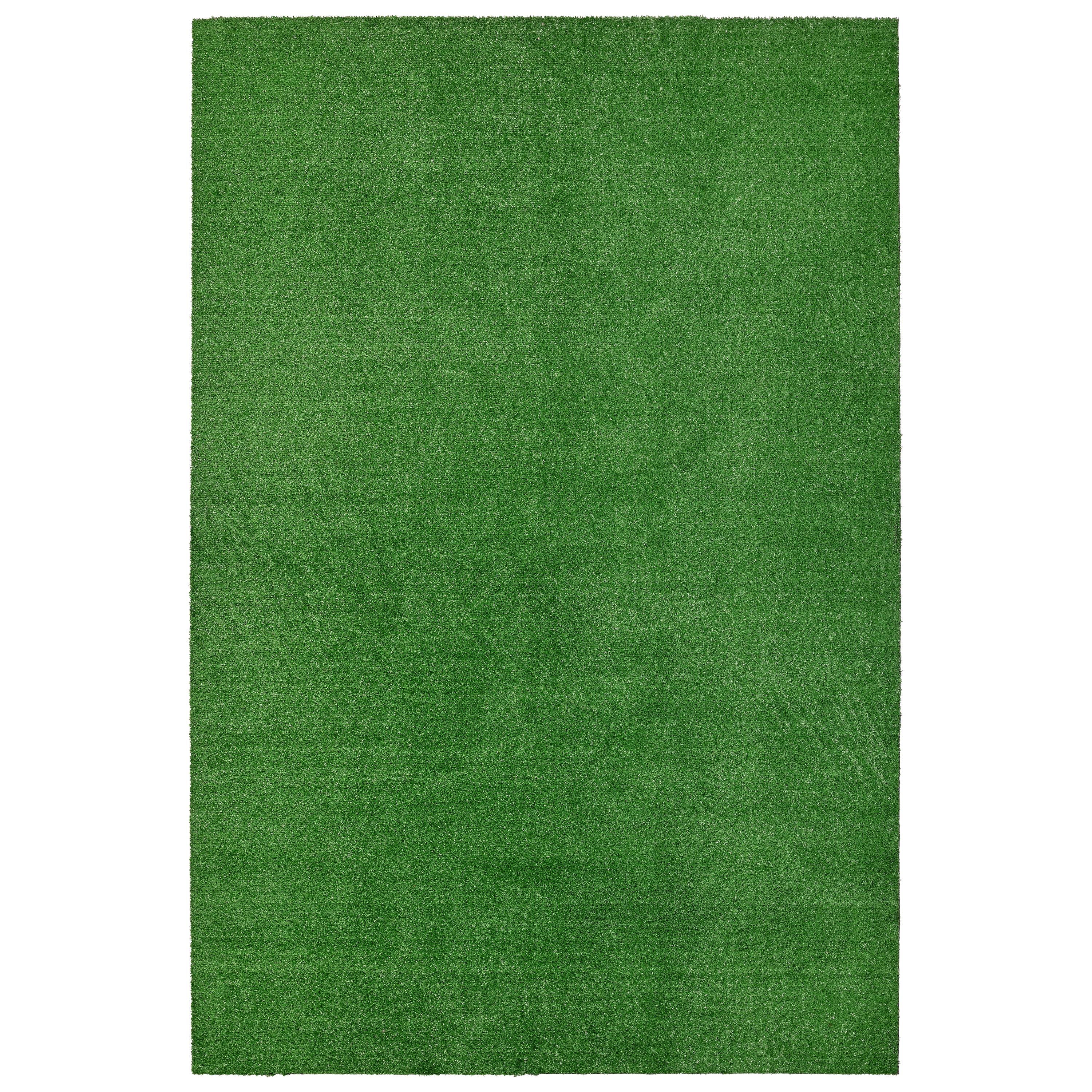 Garland Rug Artificial Grass Green Indoor/Outdoor Area Rug, 8' x 12'