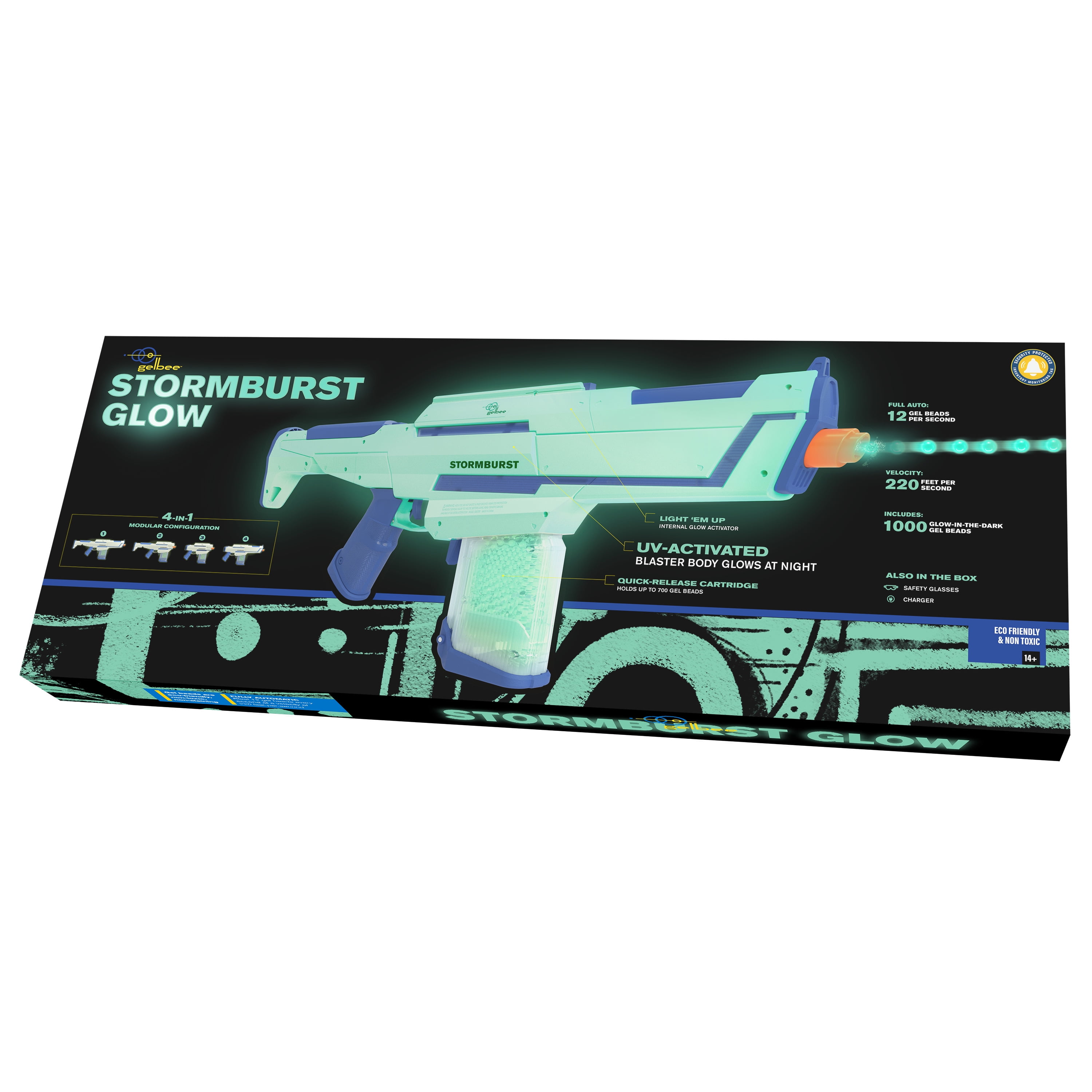 Gelbee's Storm Burst Glow in The Dark Water Bead Blaster, Gelbee's Brand, ages 14 and up