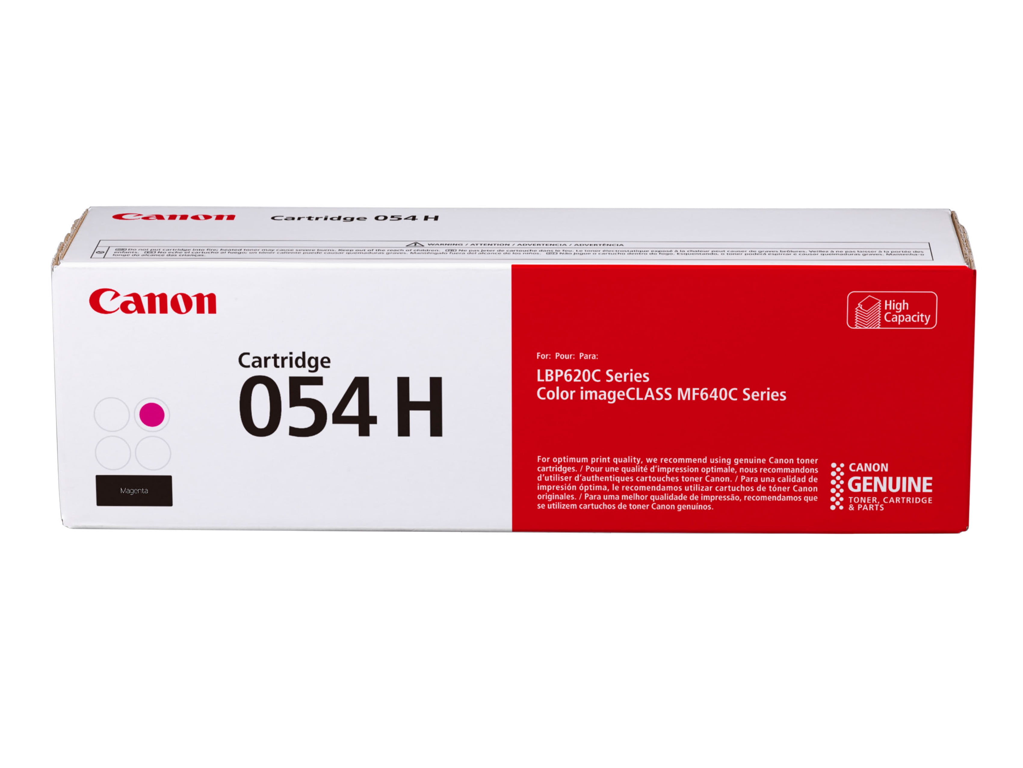 Genuine Canon Toner 054 Magenta, High Capacity - Yields Up To 2,300 Pages