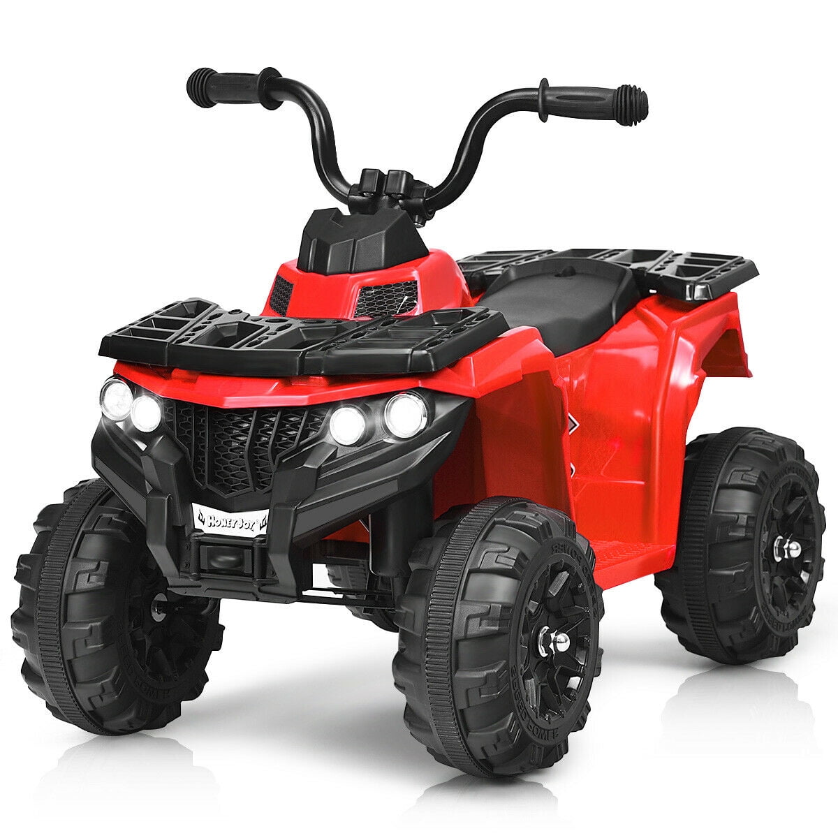 Gymax 6V Battery Powered Kids Ride On ATV 4-Wheeler Quad w/ MP3 & LED Headlight Red