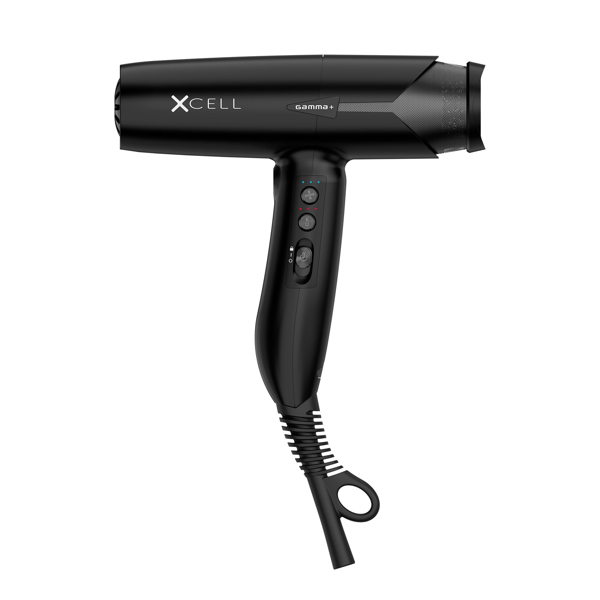 GAMMA+ Xcell Professional Compact Hair Dryer, Ionic, Black