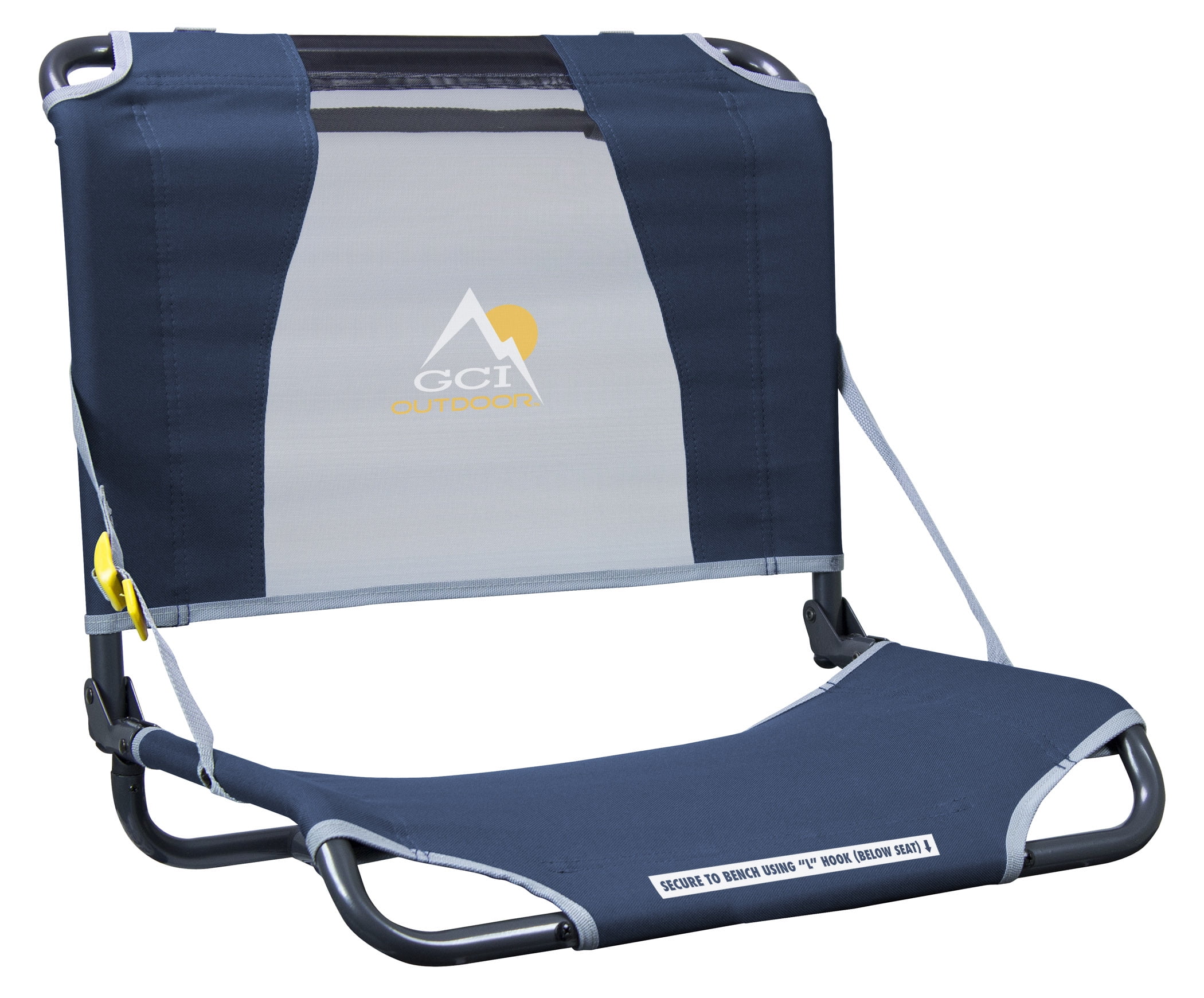 GCI Outdoor Big Comfort Stadium Portable Folding Bleachers Chair, Navy