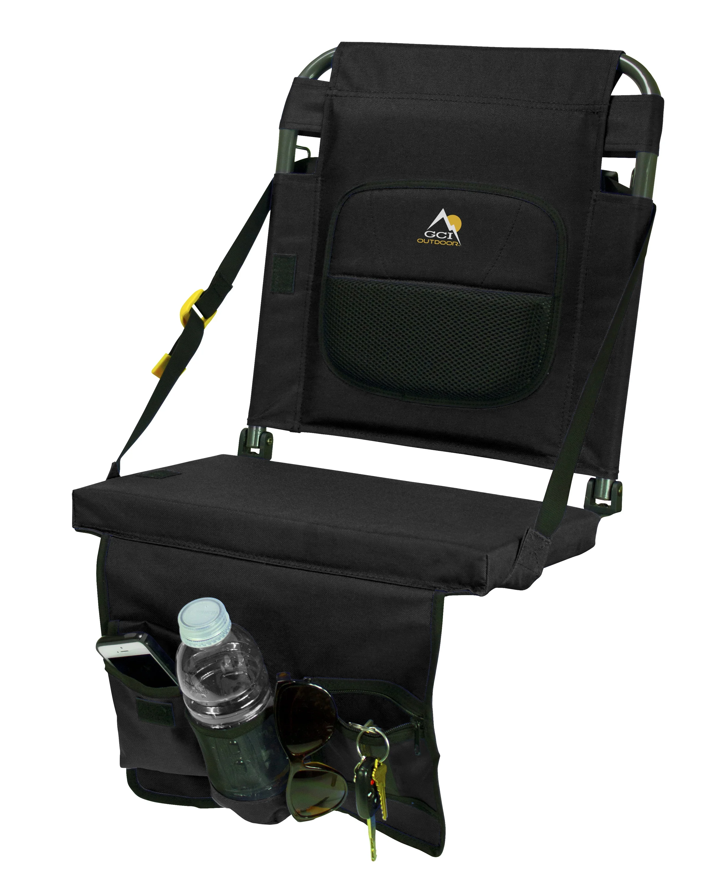 GCI Outdoor BleacherBack Lumbar, Black