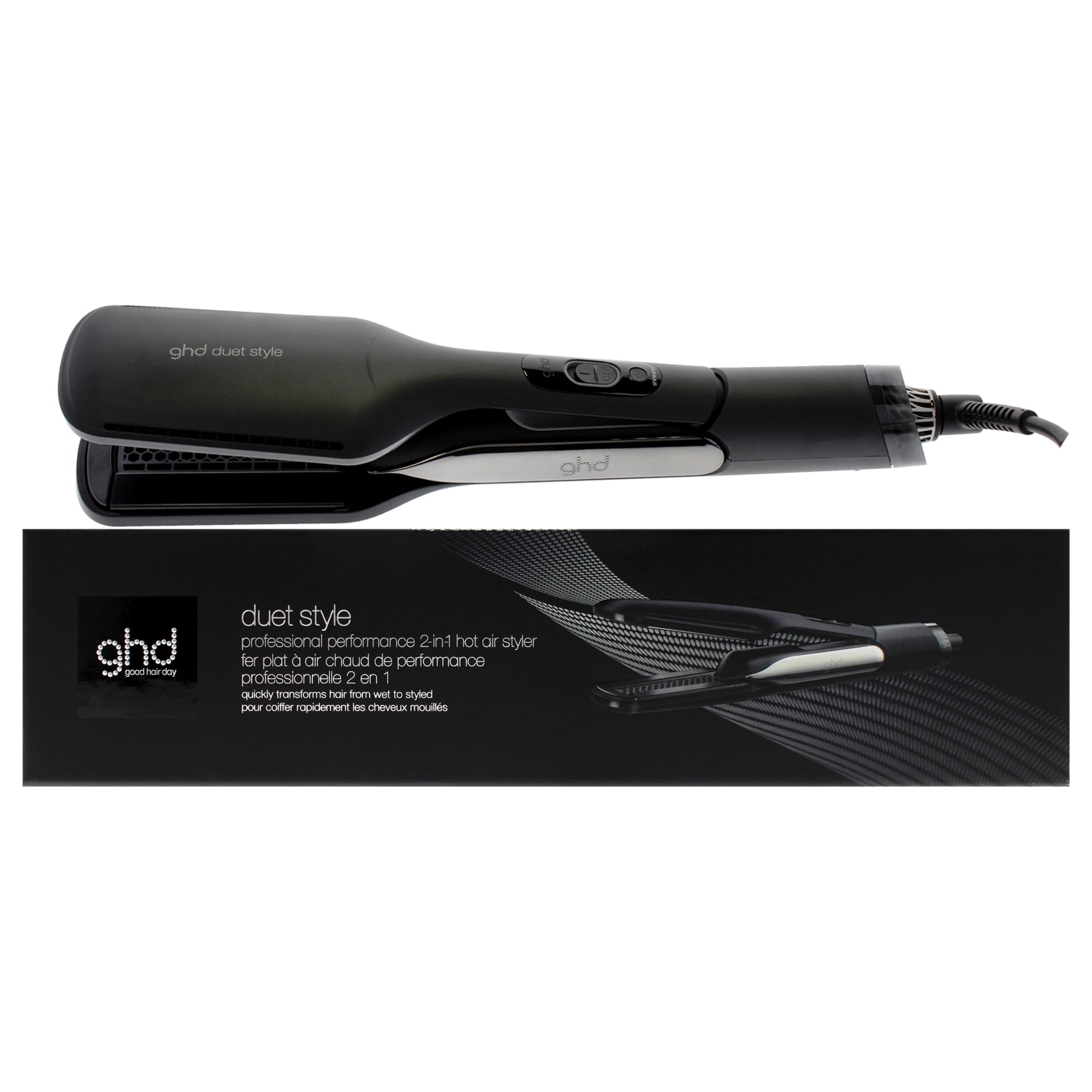 GHD Duet Style 2-in-1 Hot Air Styler, Black