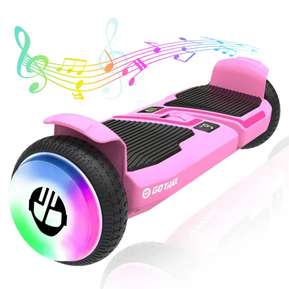 GOTRAX MARS Hoverboard for kids, 6.5" Wheels & Music Speaker, 6.2mph by Dual 200W Motor Hoverboard for Ages 6 Years+,Pink